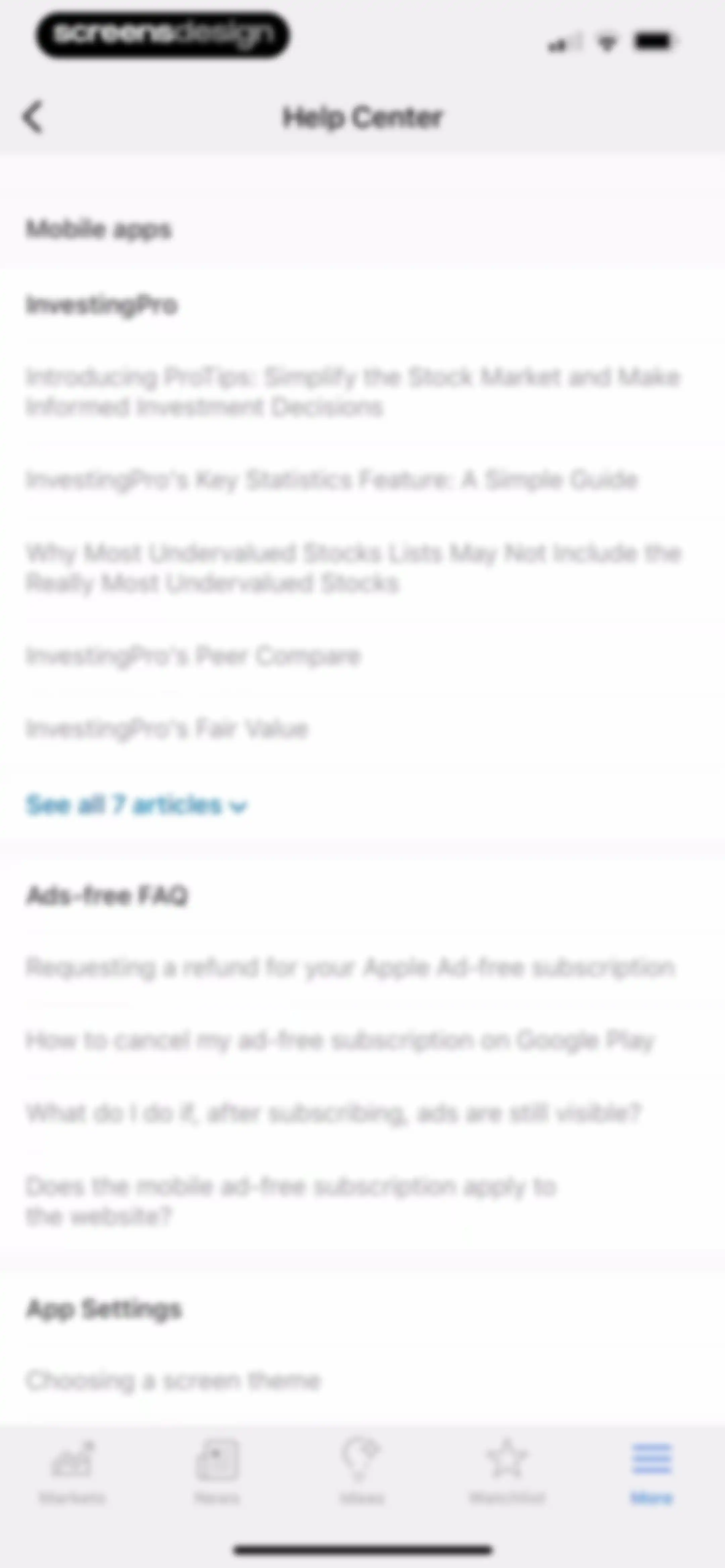 Investing.com: Stock Market screen 153