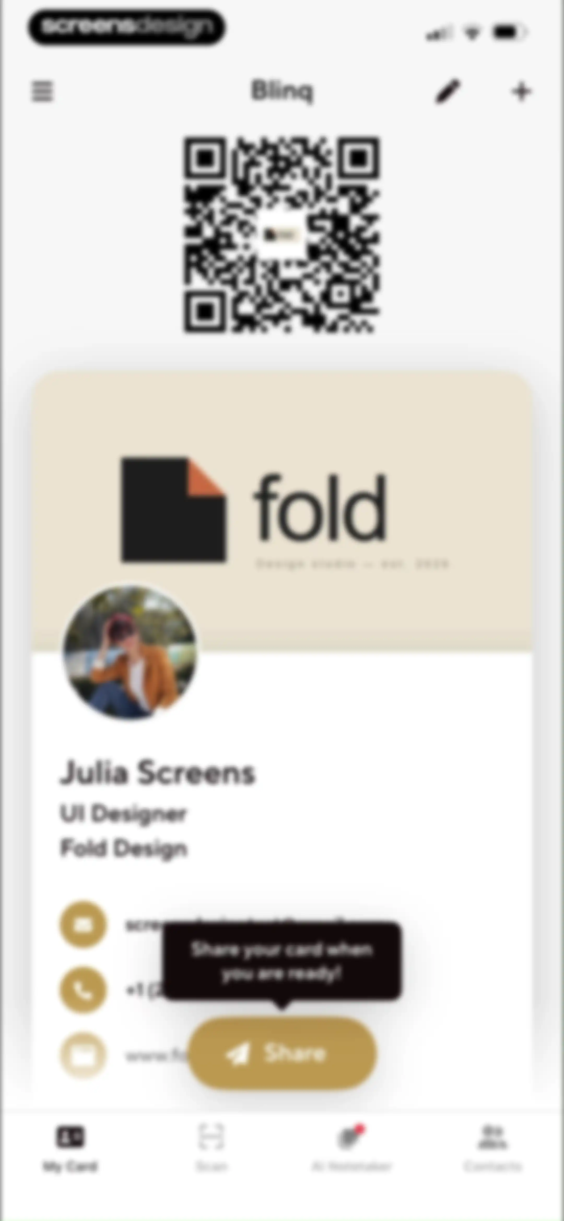 Blinq: Digital Business Card screen 36