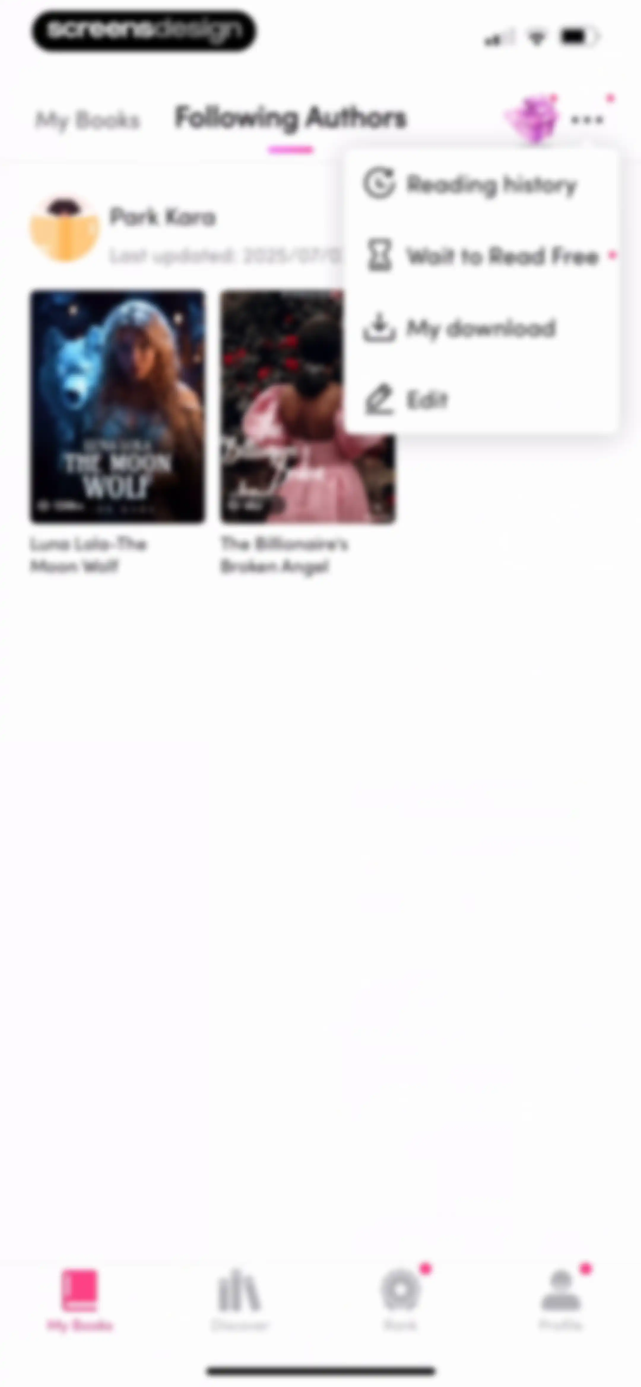 My Fiction: Stories & Novels screen 87
