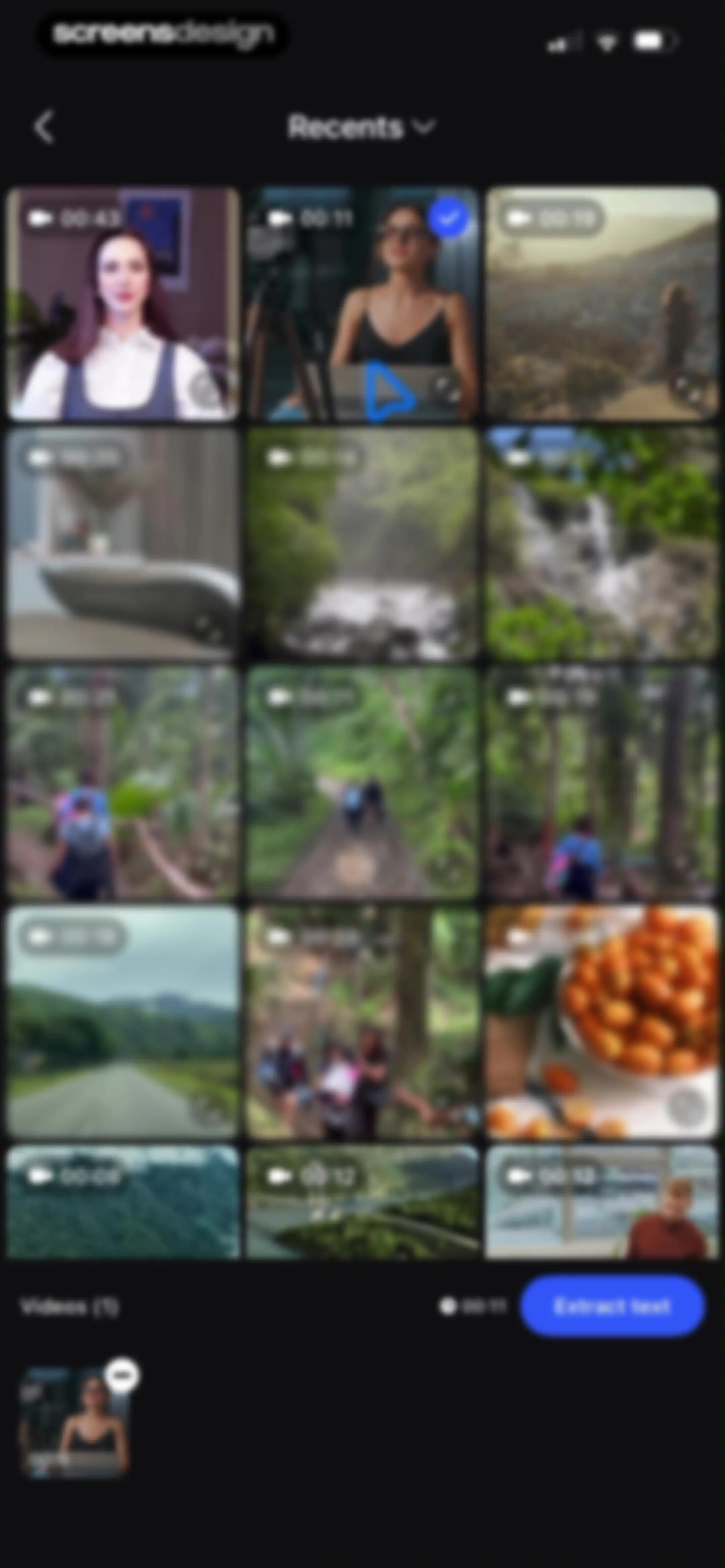 Vmake Labs: create viral video screen 124