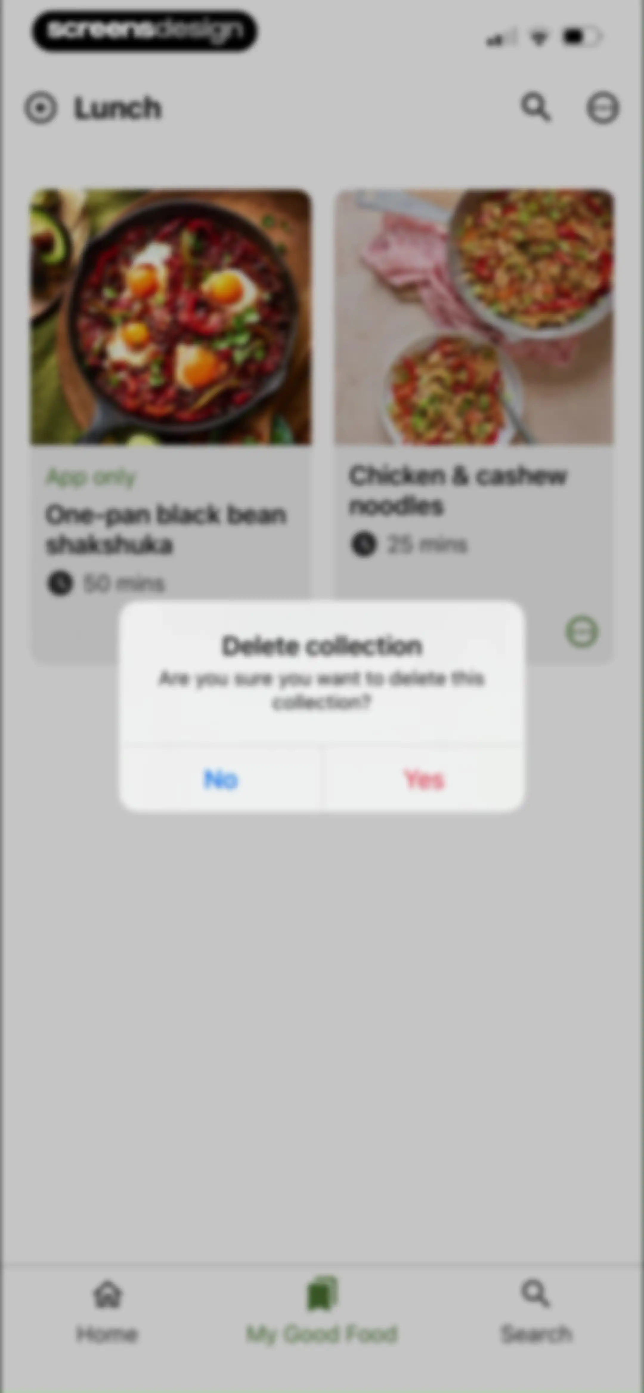 Good Food: Recipe Finder screen 52