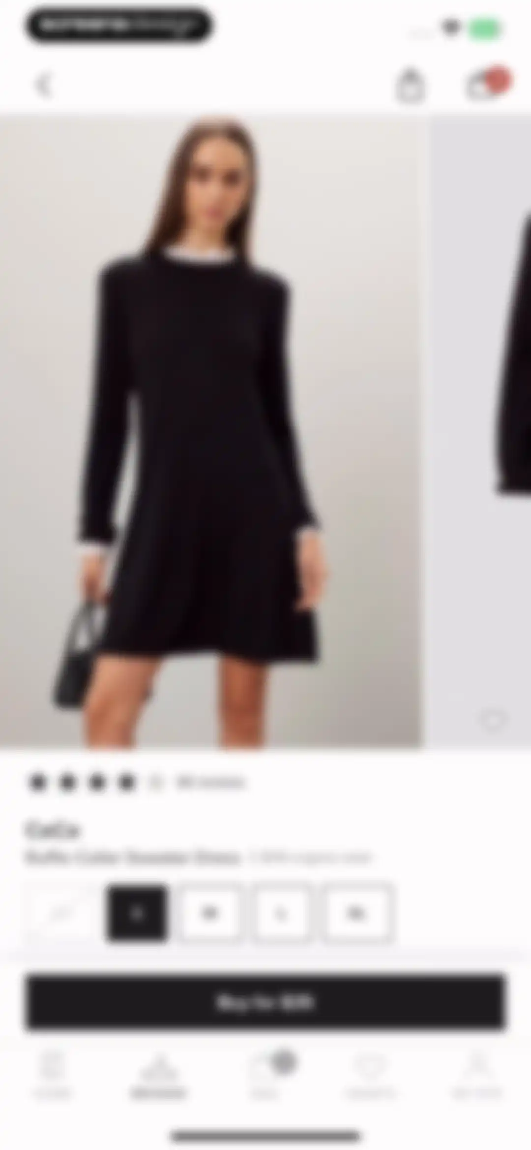 Rent the Runway (RTR) screen 65
