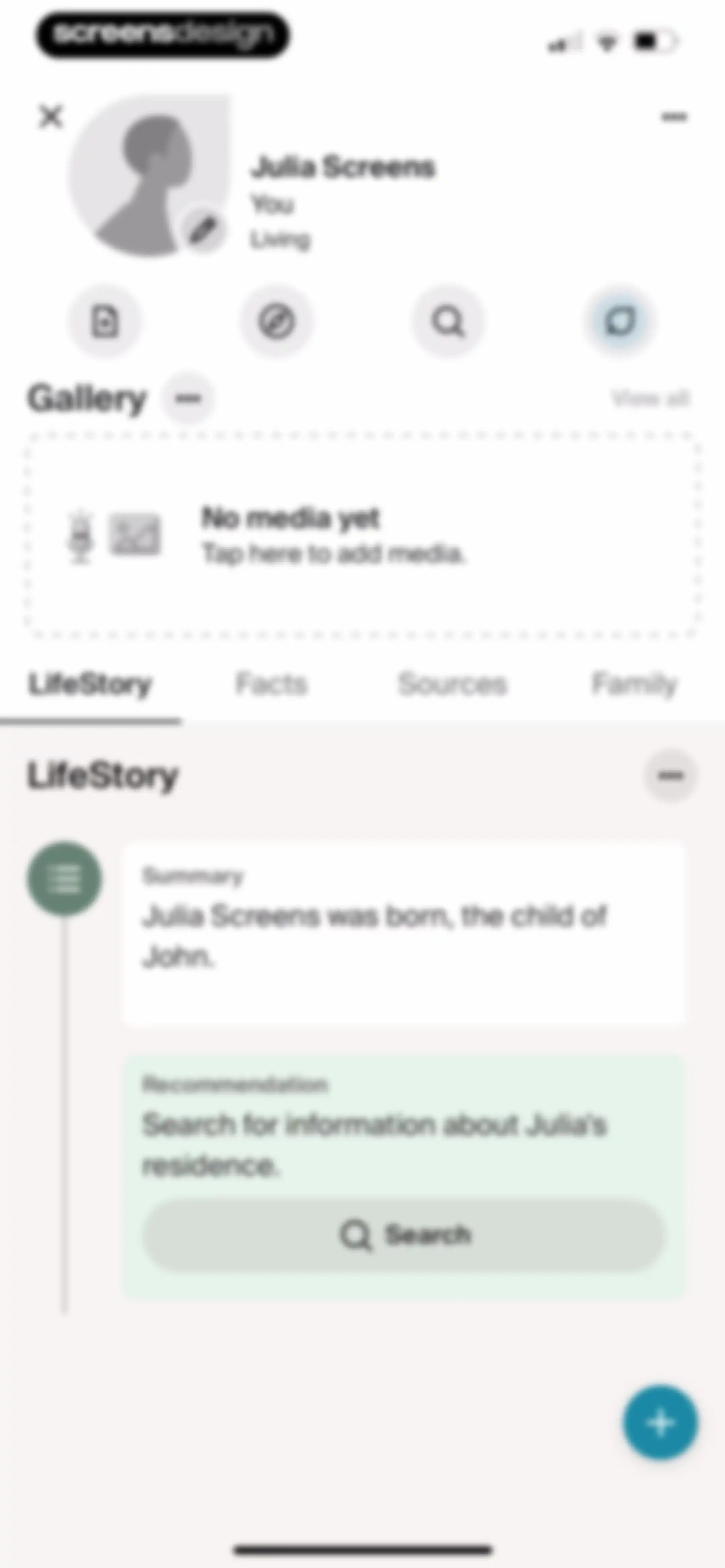 Ancestry: Family History & DNA screen 138