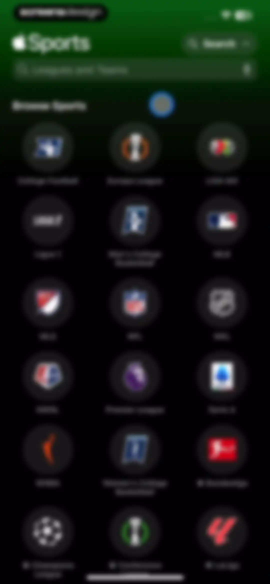 Apple Sports screen 24