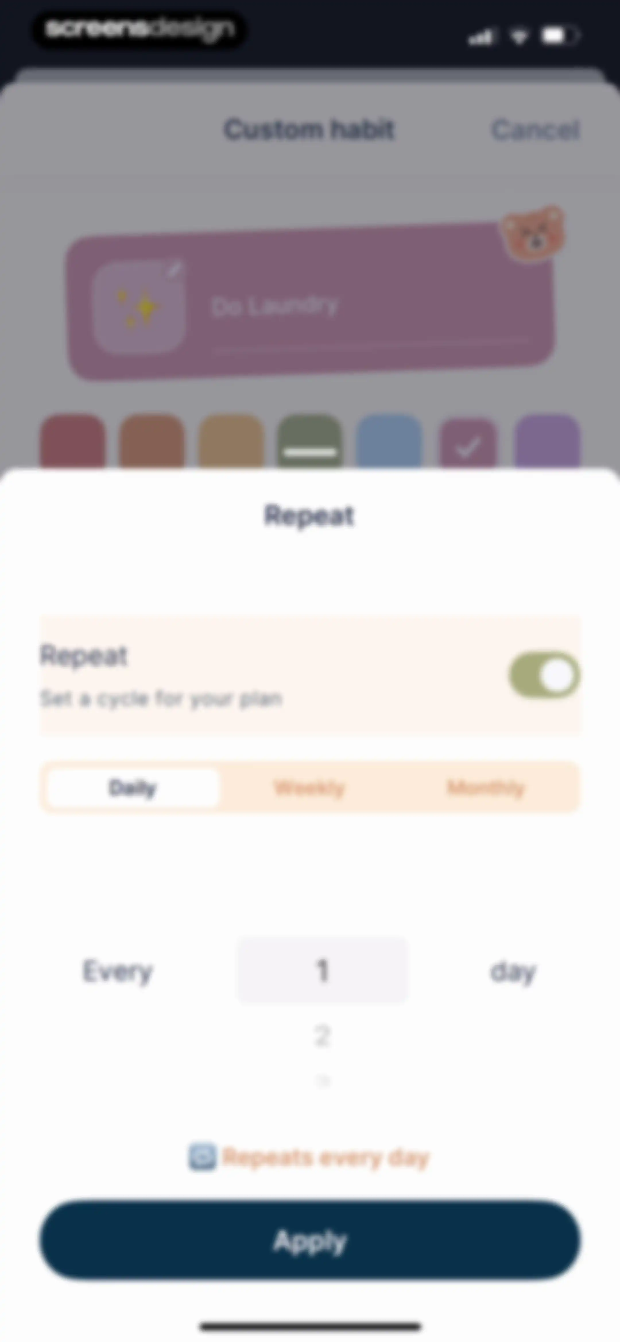 TeddyCare: Daily Routine Plan screen 74
