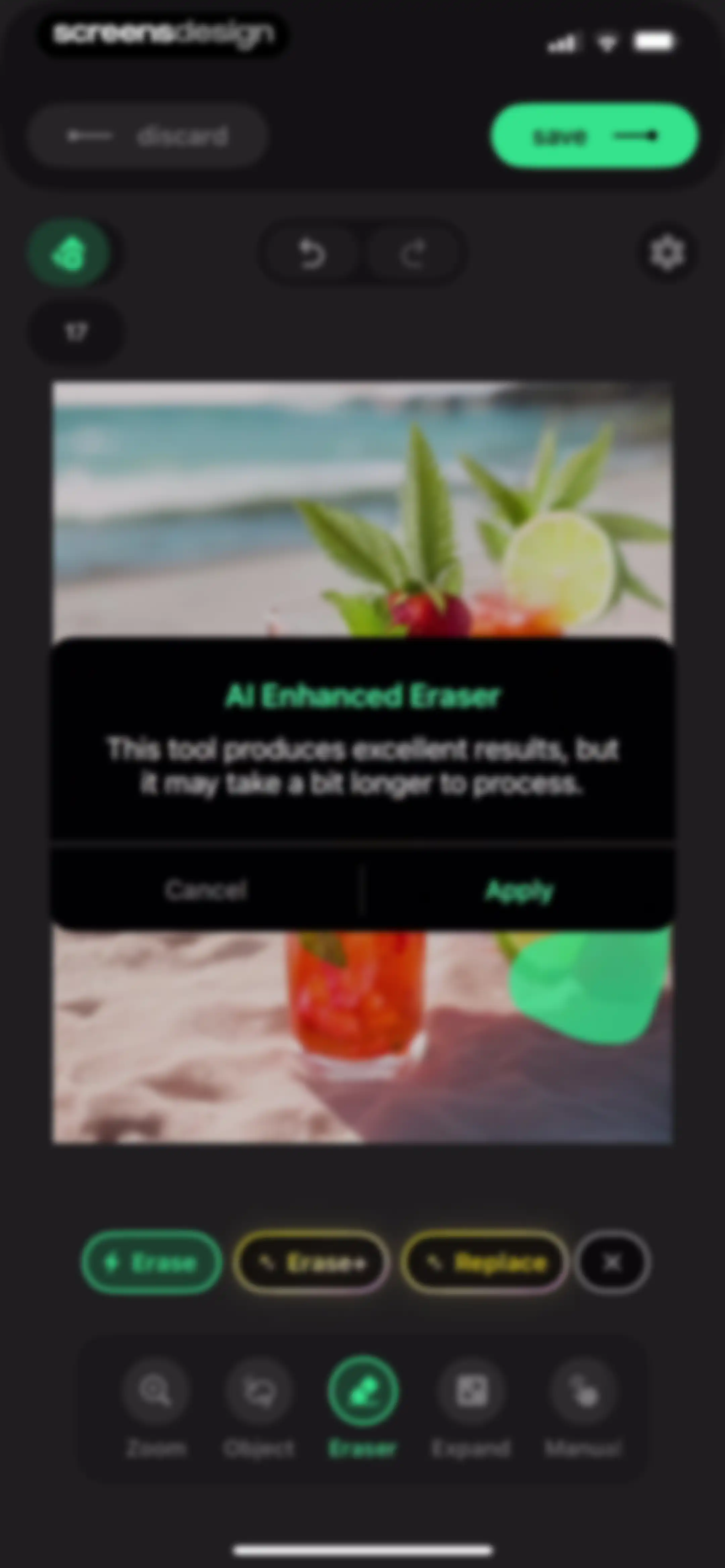 Remove Objects screen 26