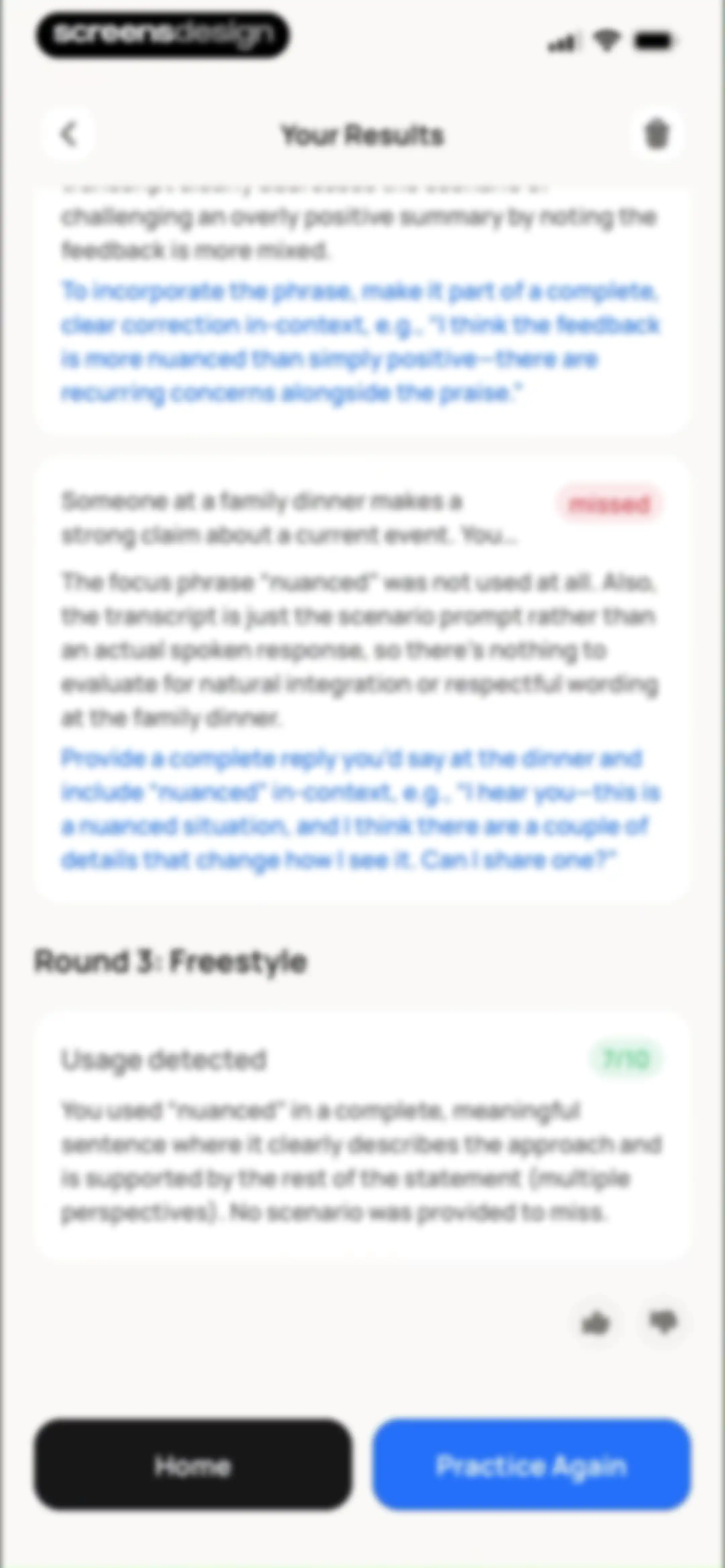 Wellspoken: Articulation Coach screen 144