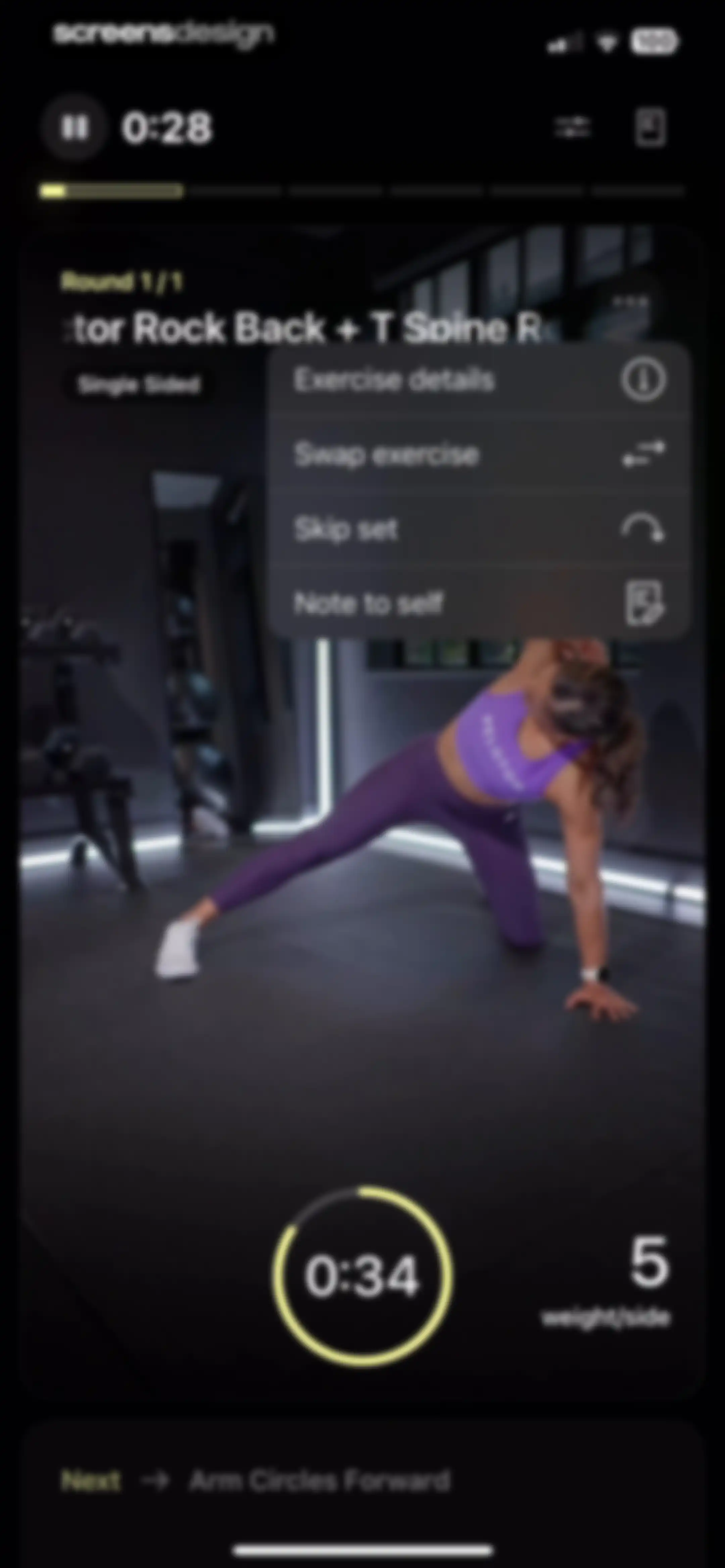 Peloton Strength+ screen 58