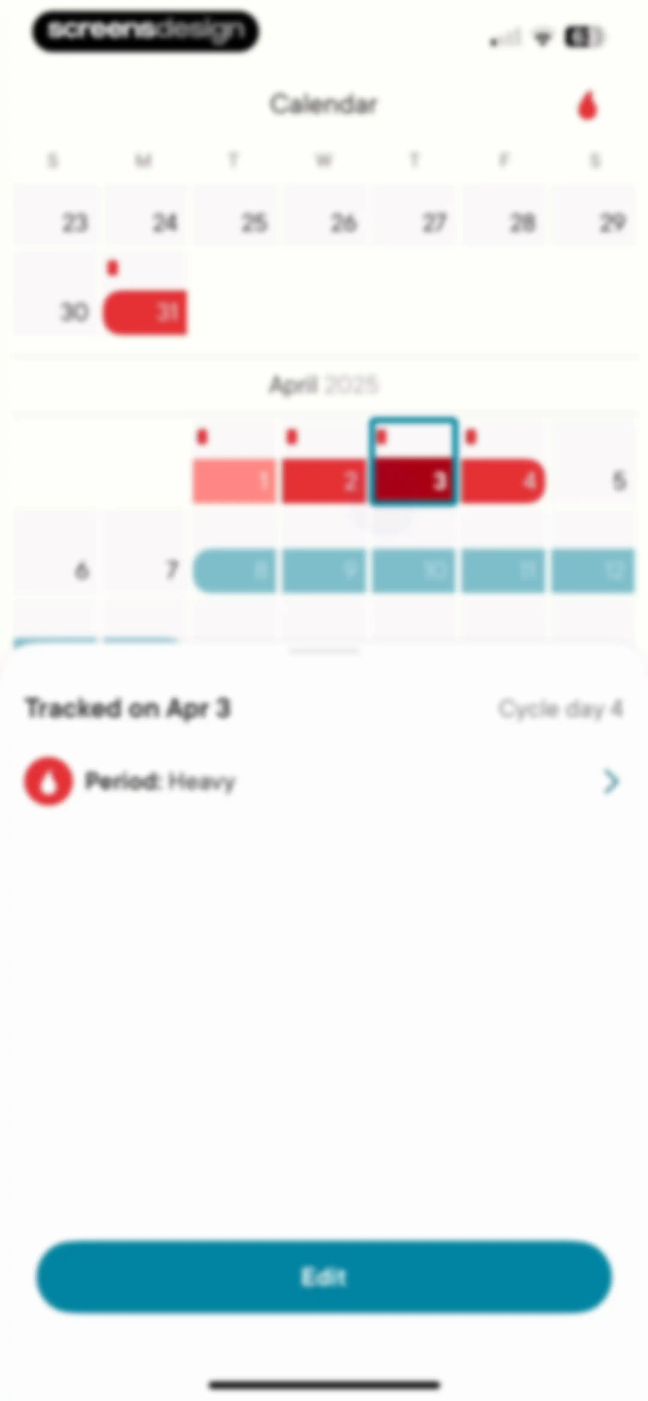 Clue Period & Cycle Tracker screen 63