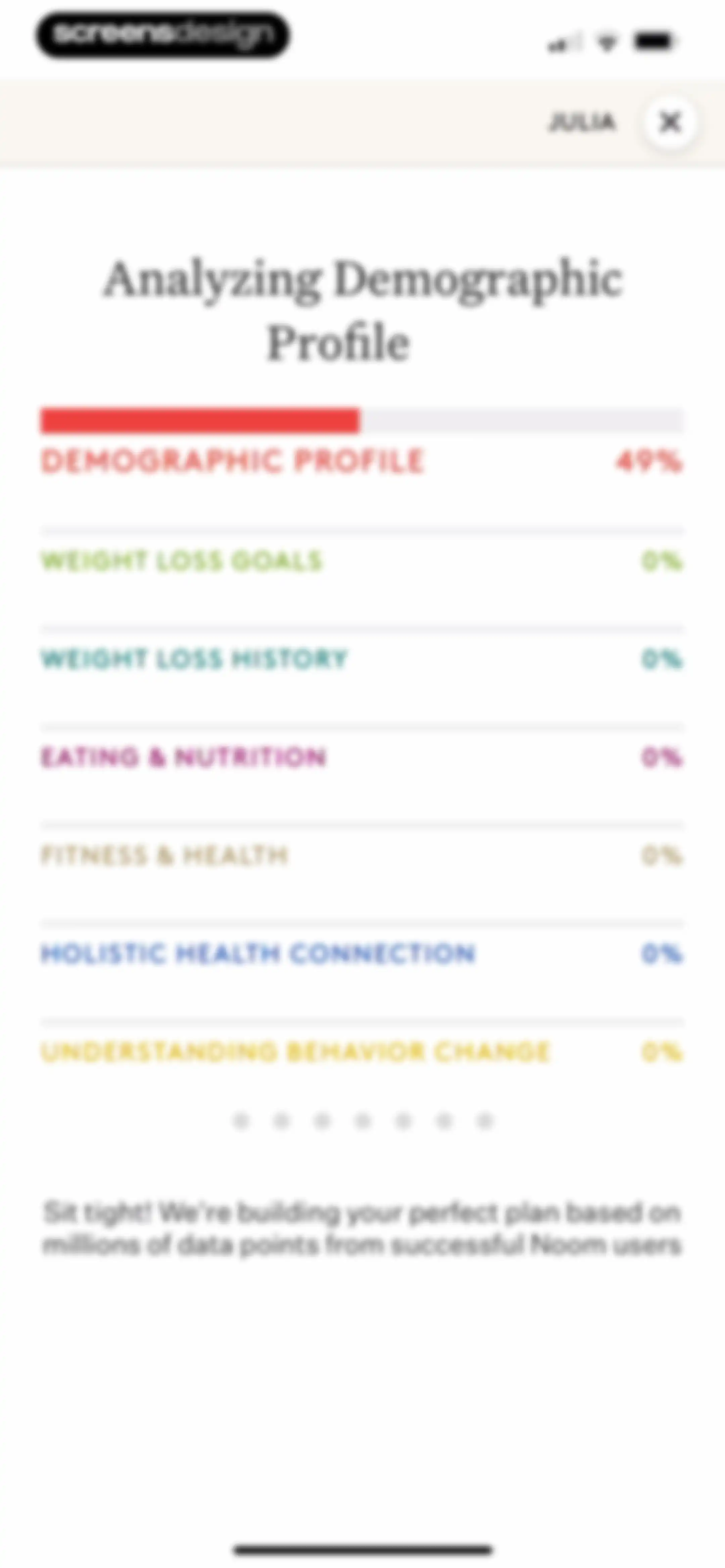 Noom Weight Loss, Food Tracker screen 90
