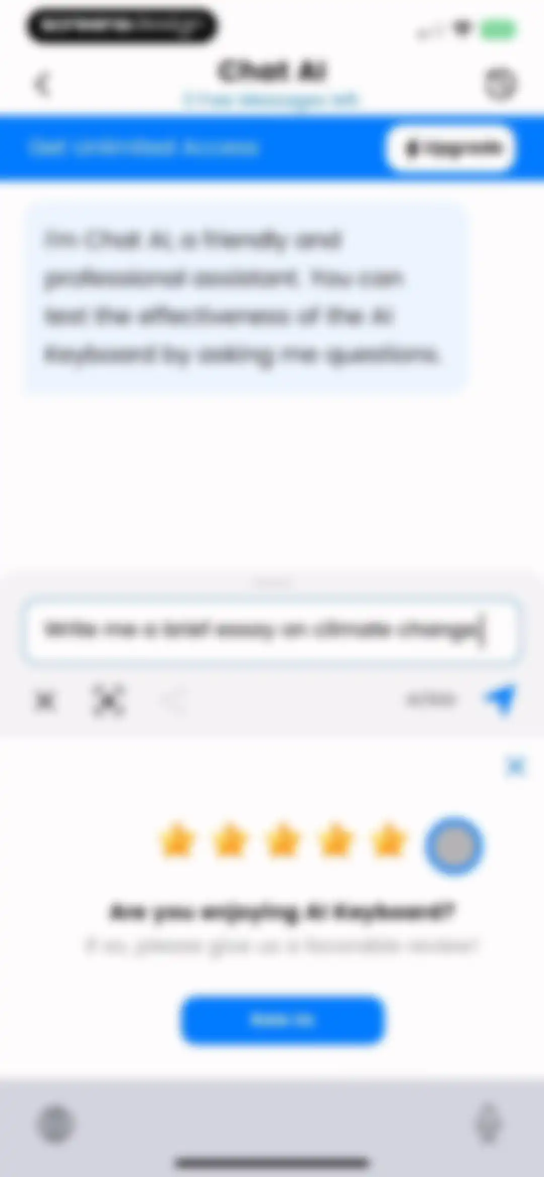 AI Keyboard: Chatbot, Grammar screen 16