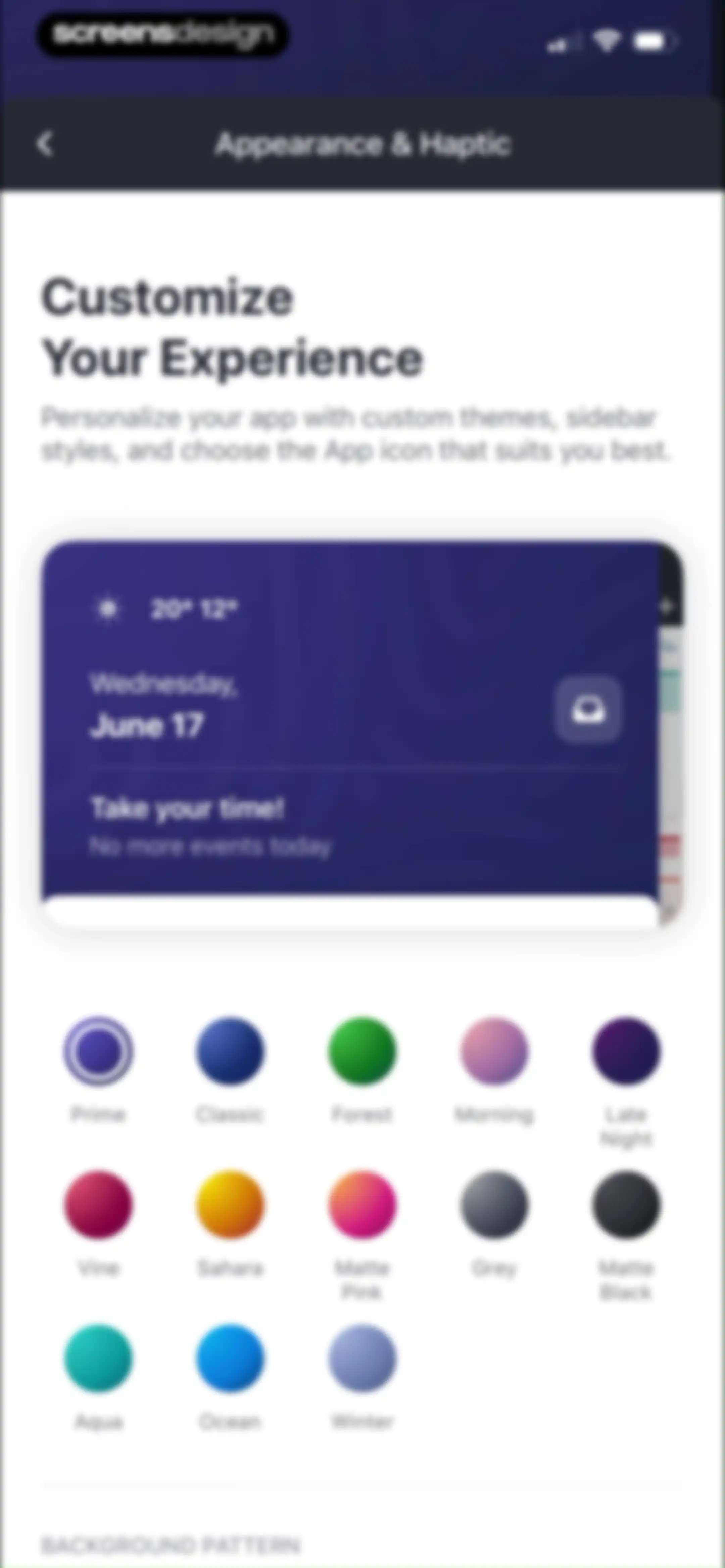 Calendars: Schedule Planner screen 105