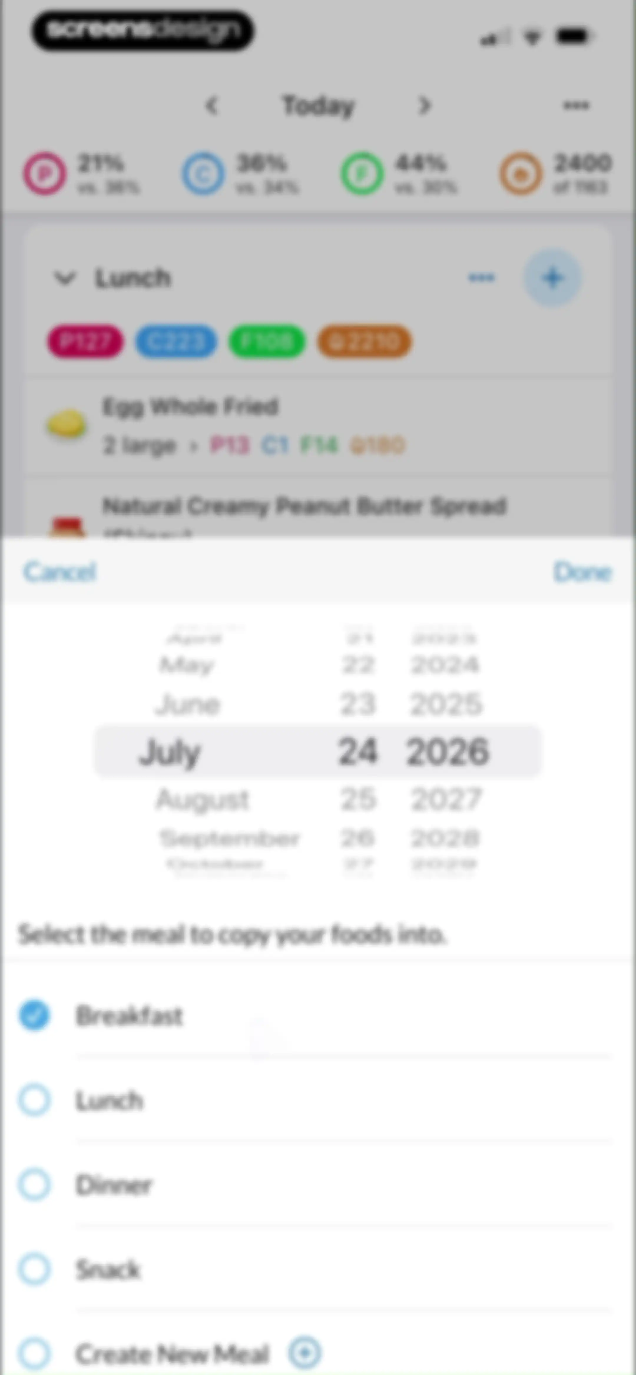 MacrosFirst - Macro Tracker screen 104