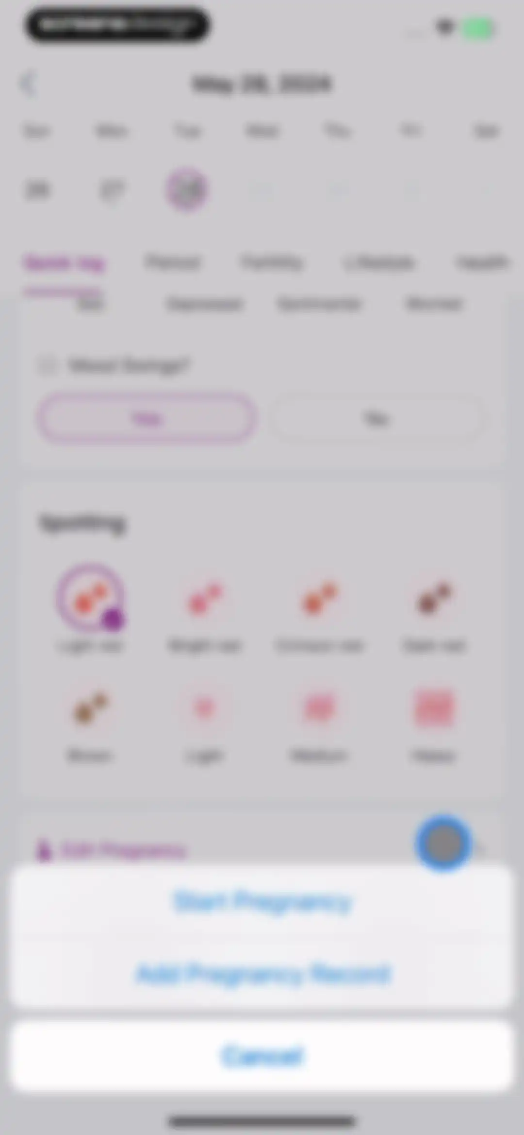 Femometer Fertility Tracker screen 37