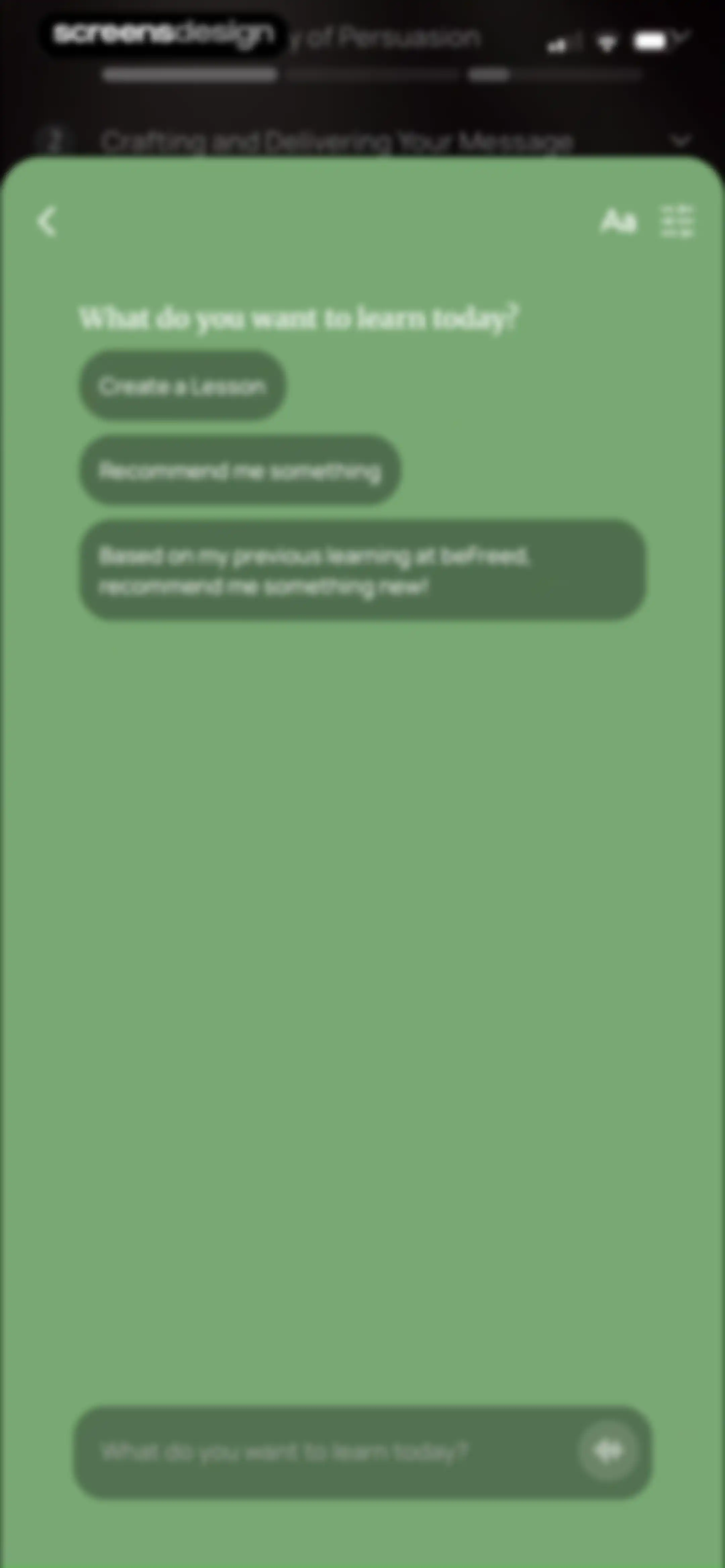 BeFreed: Personalized Learning screen 82