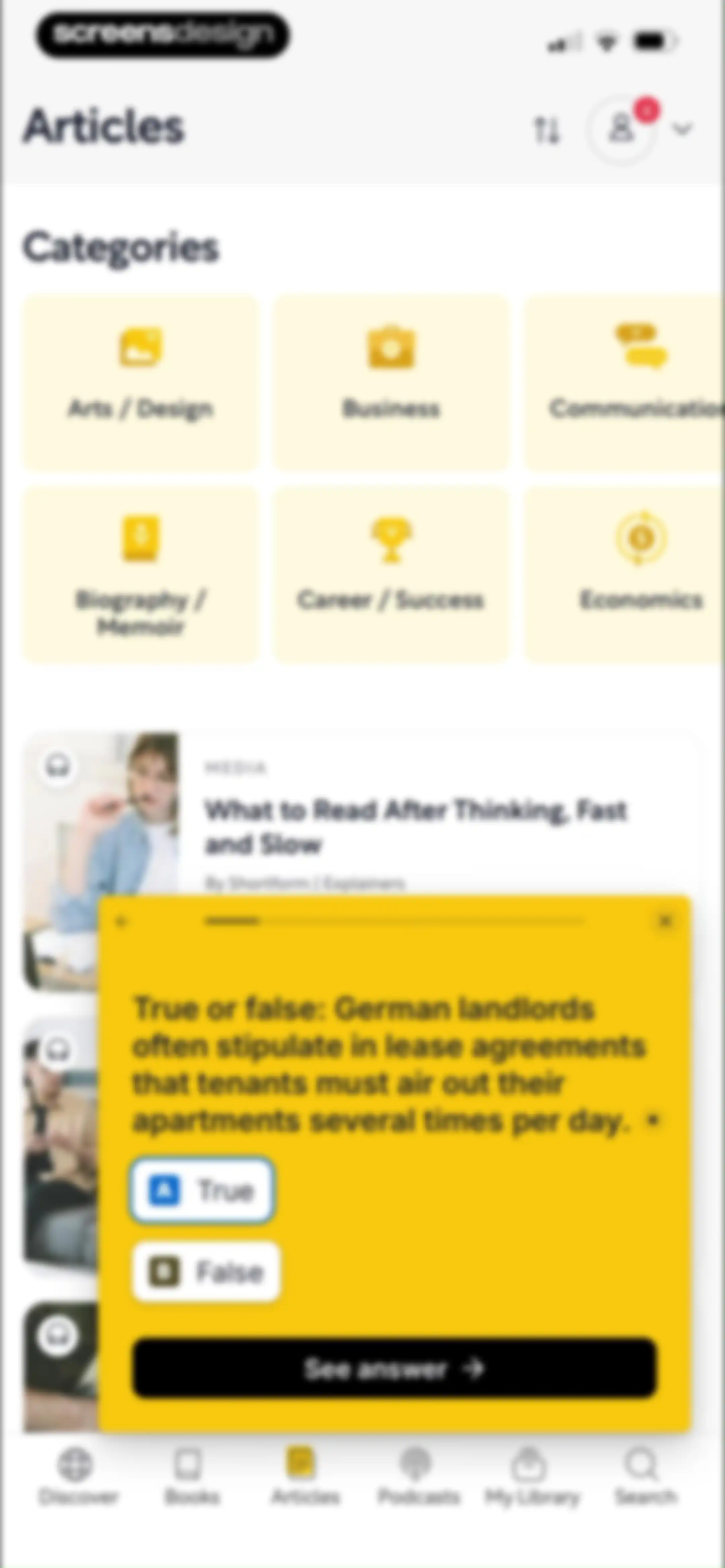 Shortform Daily Book Summaries screen 97