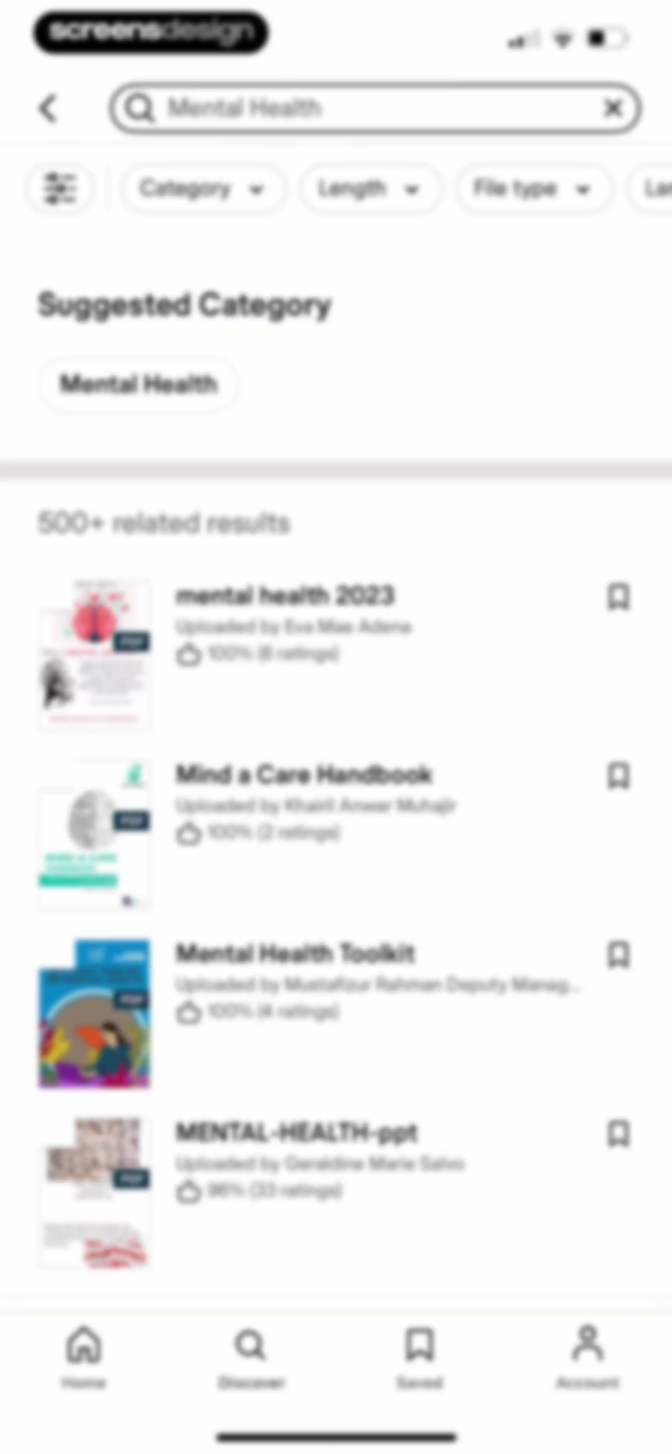 Scribd: 170M+ documents screen 43