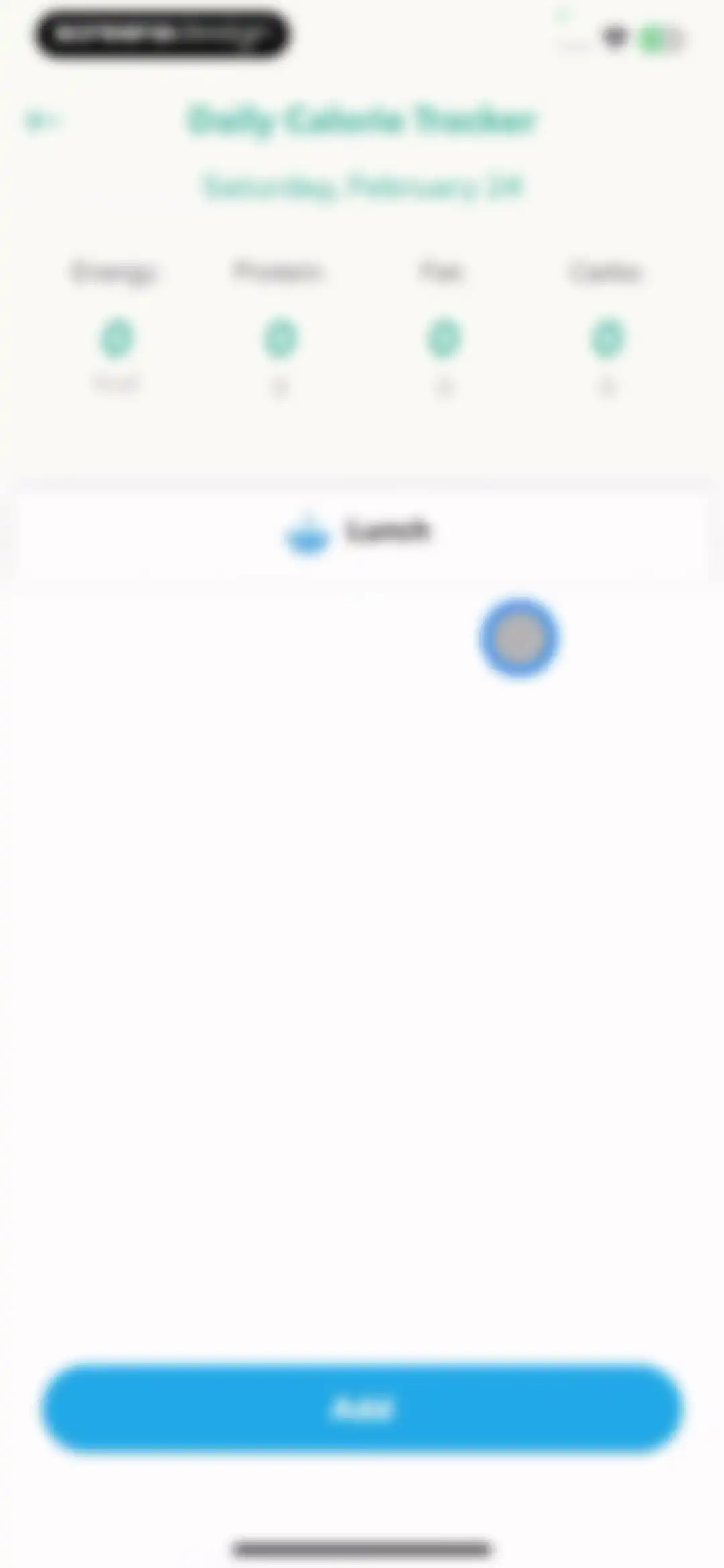 Pulse Checker. Calorie Manager screen 21