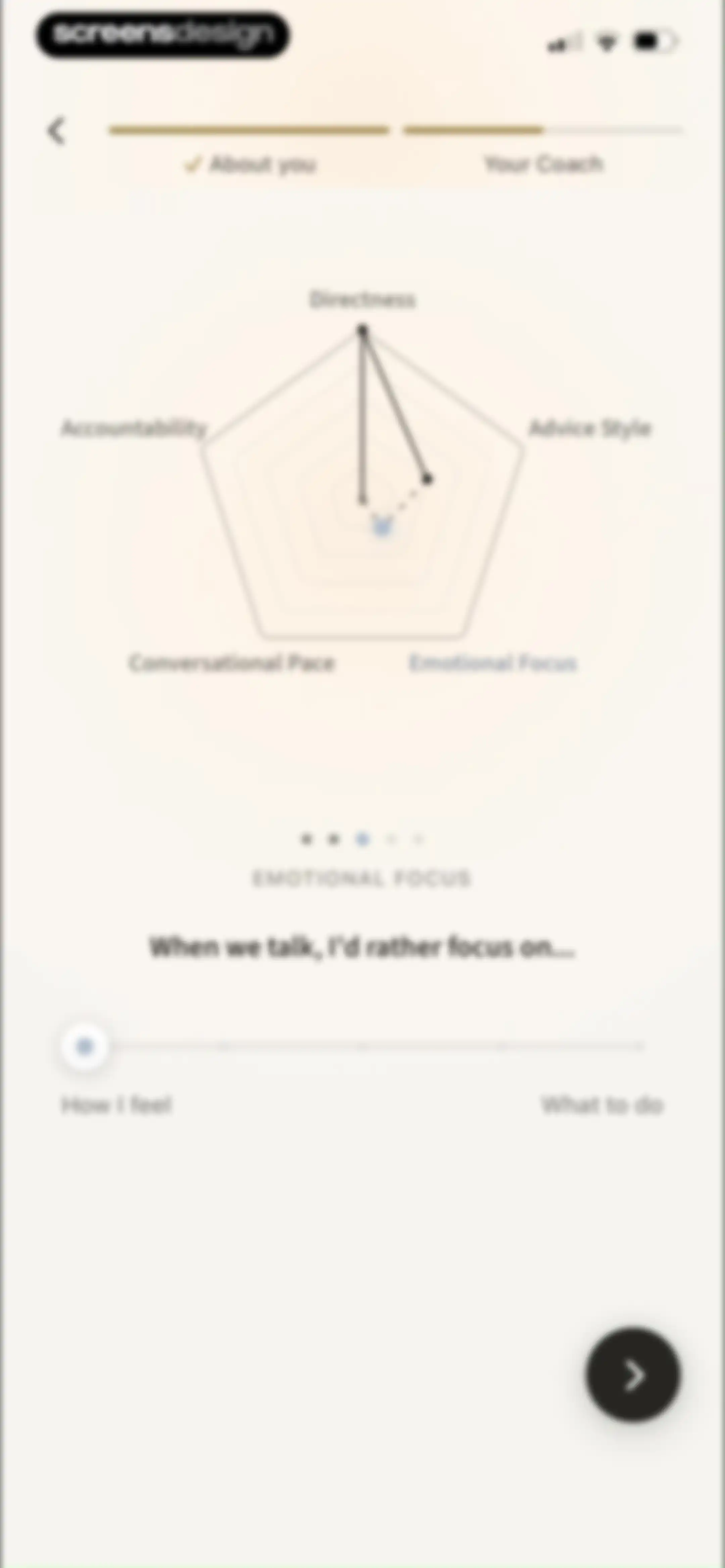 Sonia: AI for Mental Health screen 28