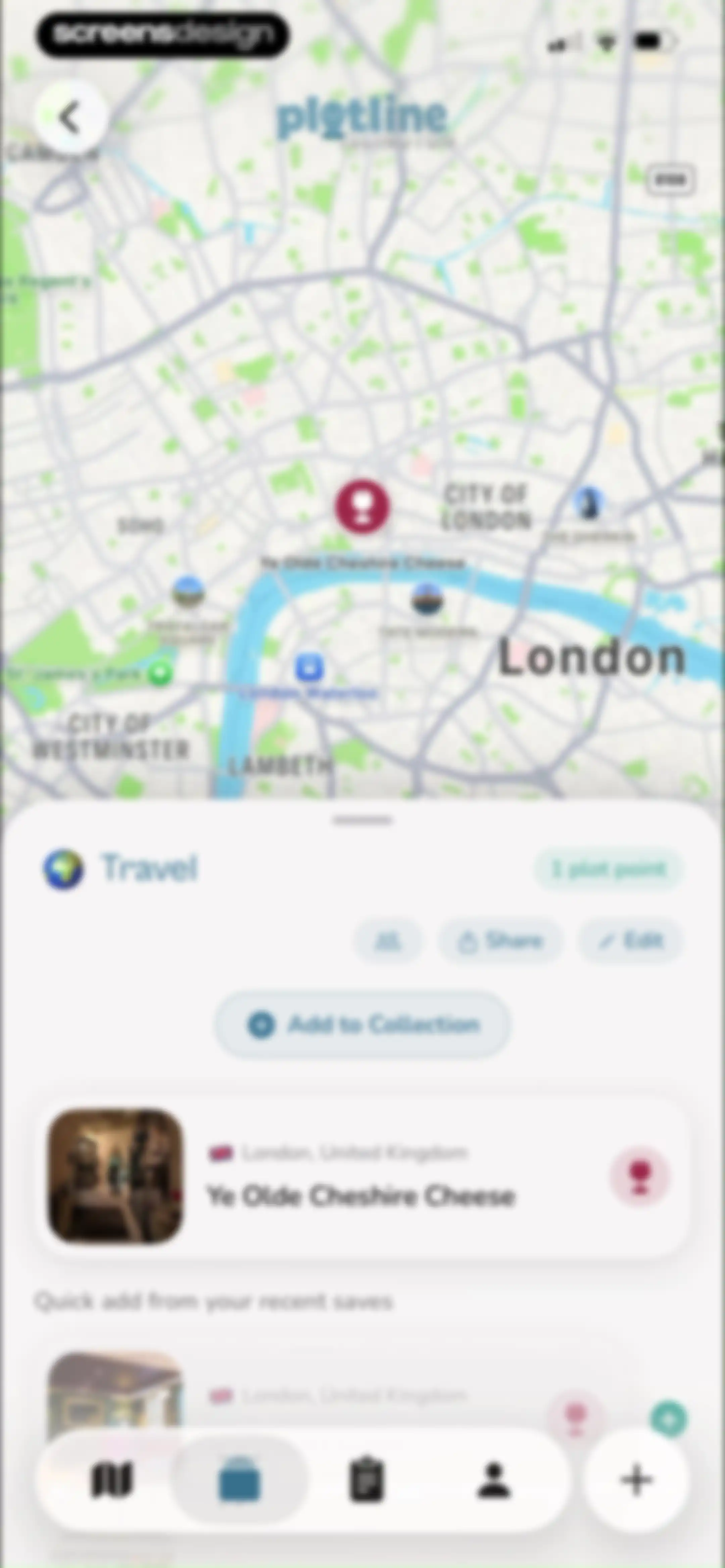Plotline: Travel Map & Planner screen 98