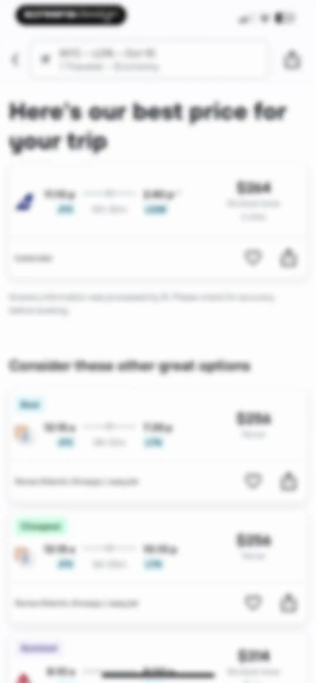 KAYAK: Flights, Hotels & Cars screen 73