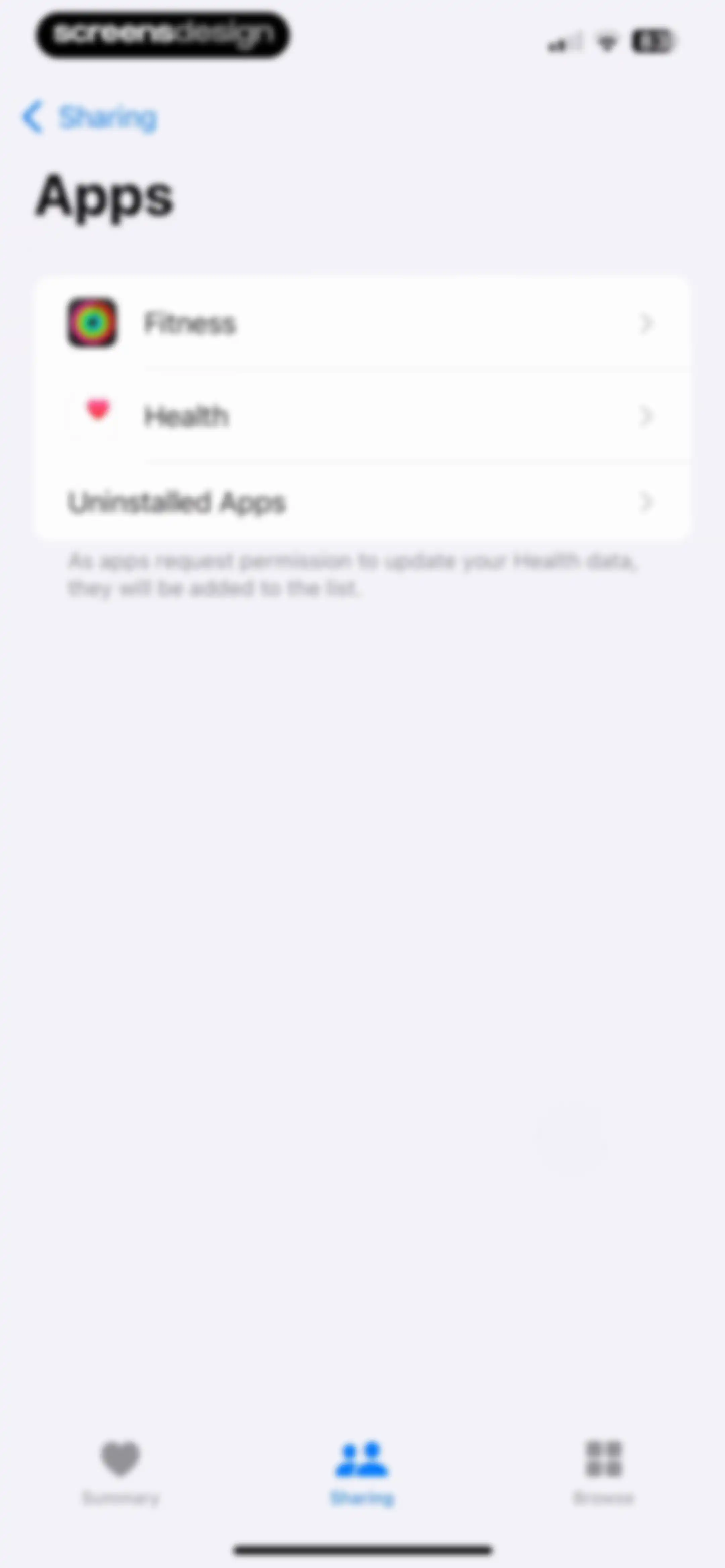 Apple Health screen 177