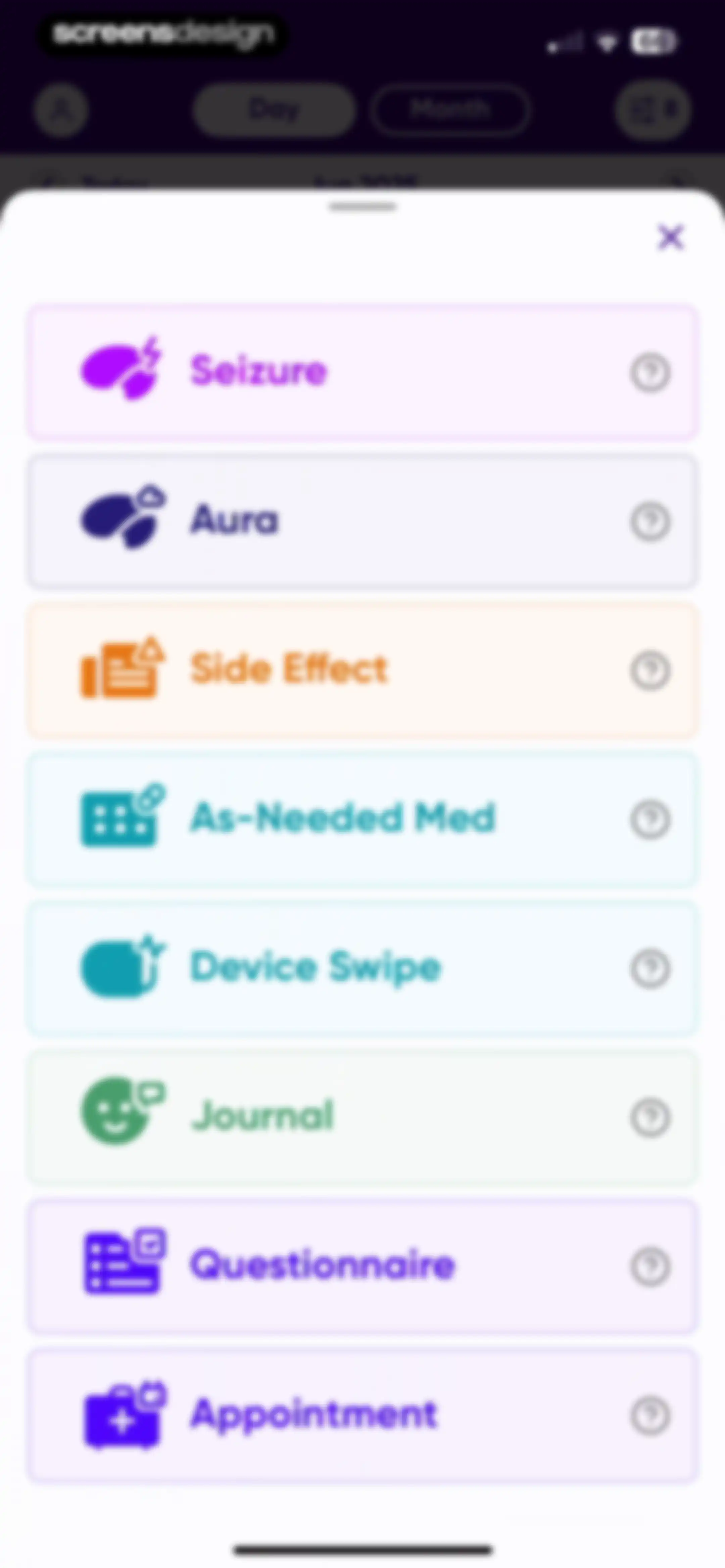 Epsy: Seizure Log for Epilepsy screen 80