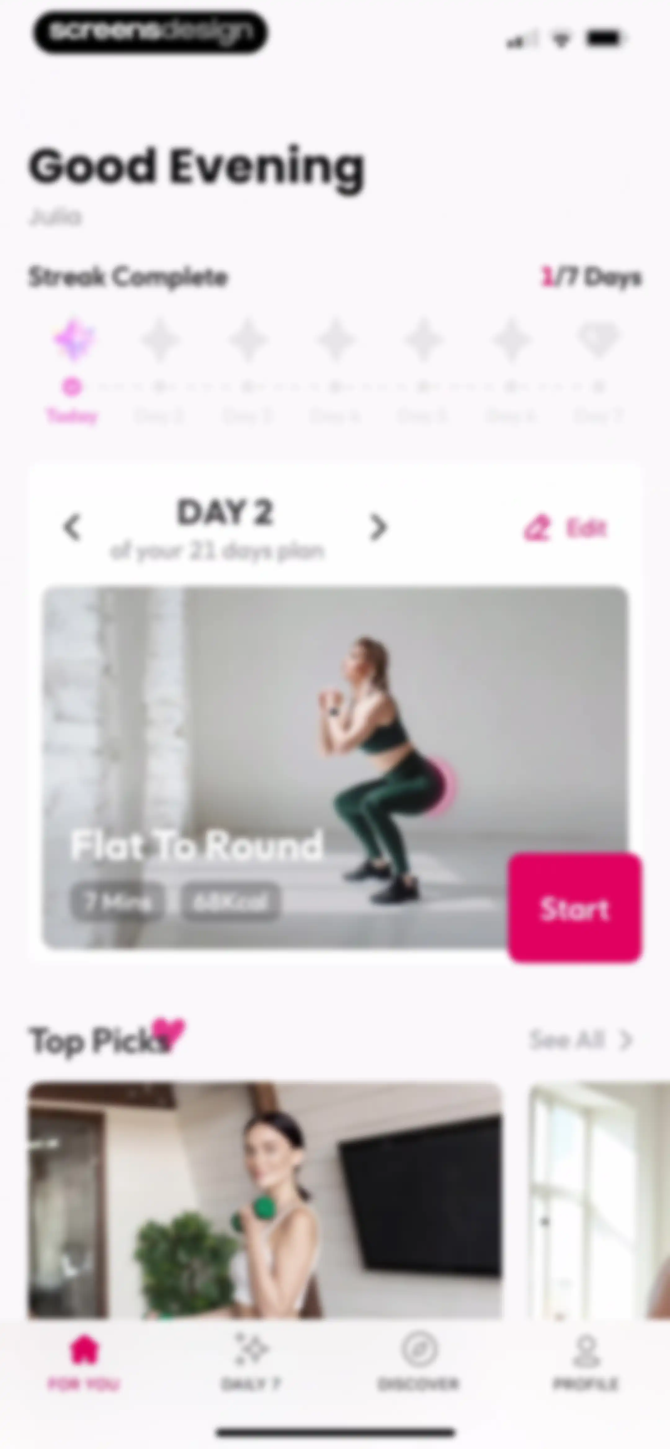 Workout for Women: Home & Gym screen 96