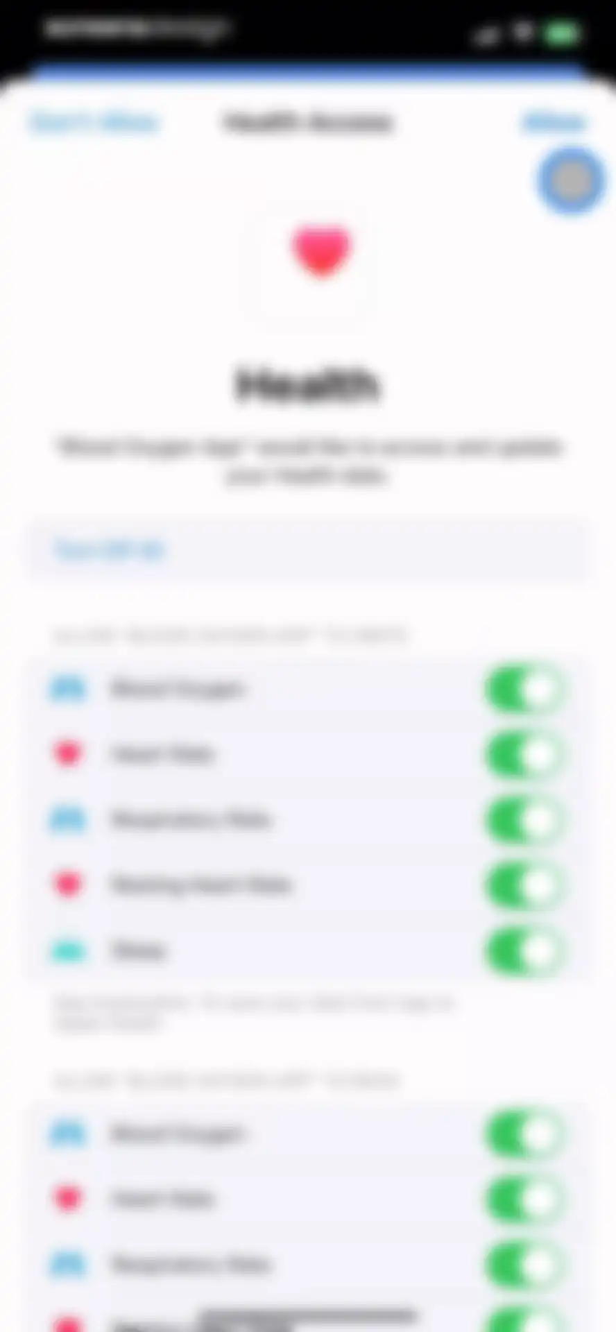 Blood Oxygen App screen 4
