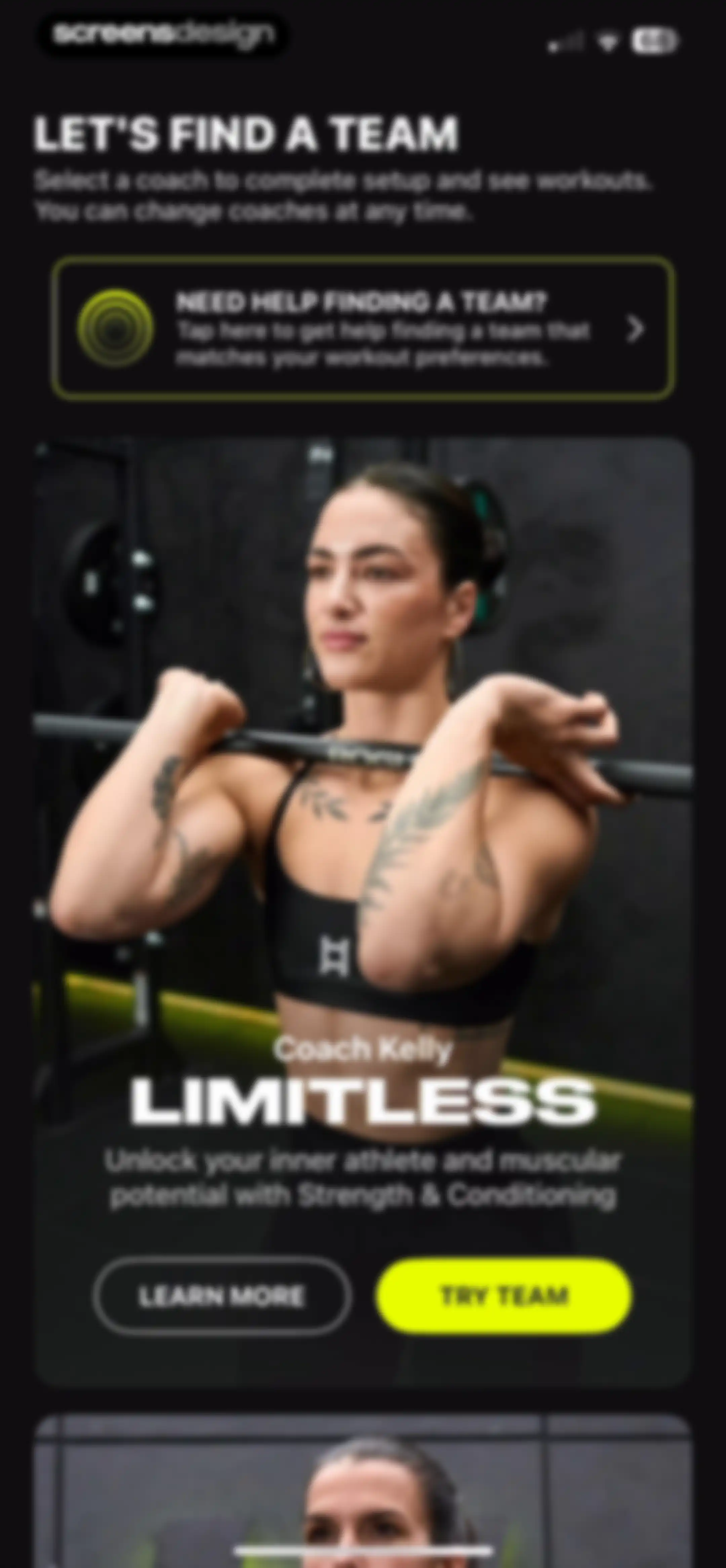 LADDER Strength Training Plans screen 14