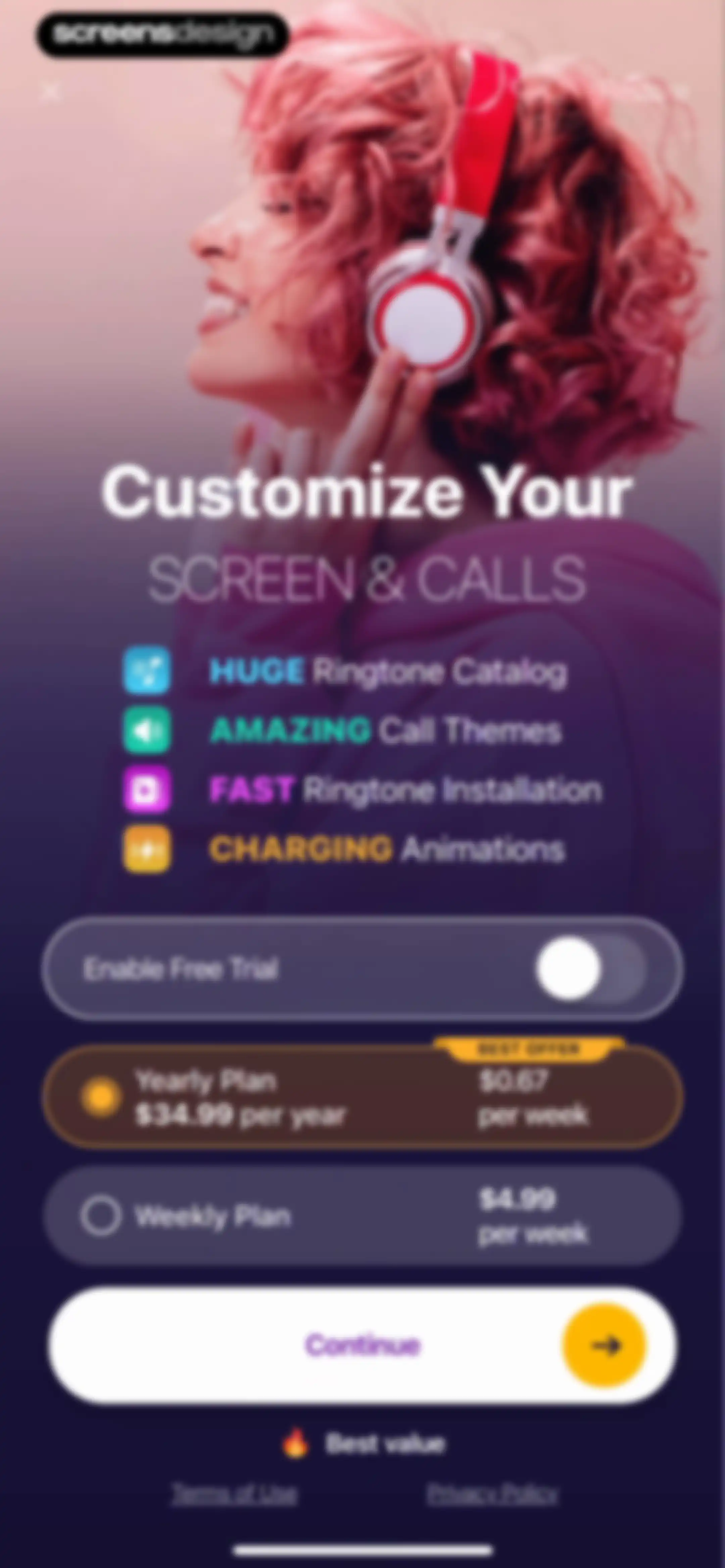 Ringtones for iphone: Ringtune screen 7
