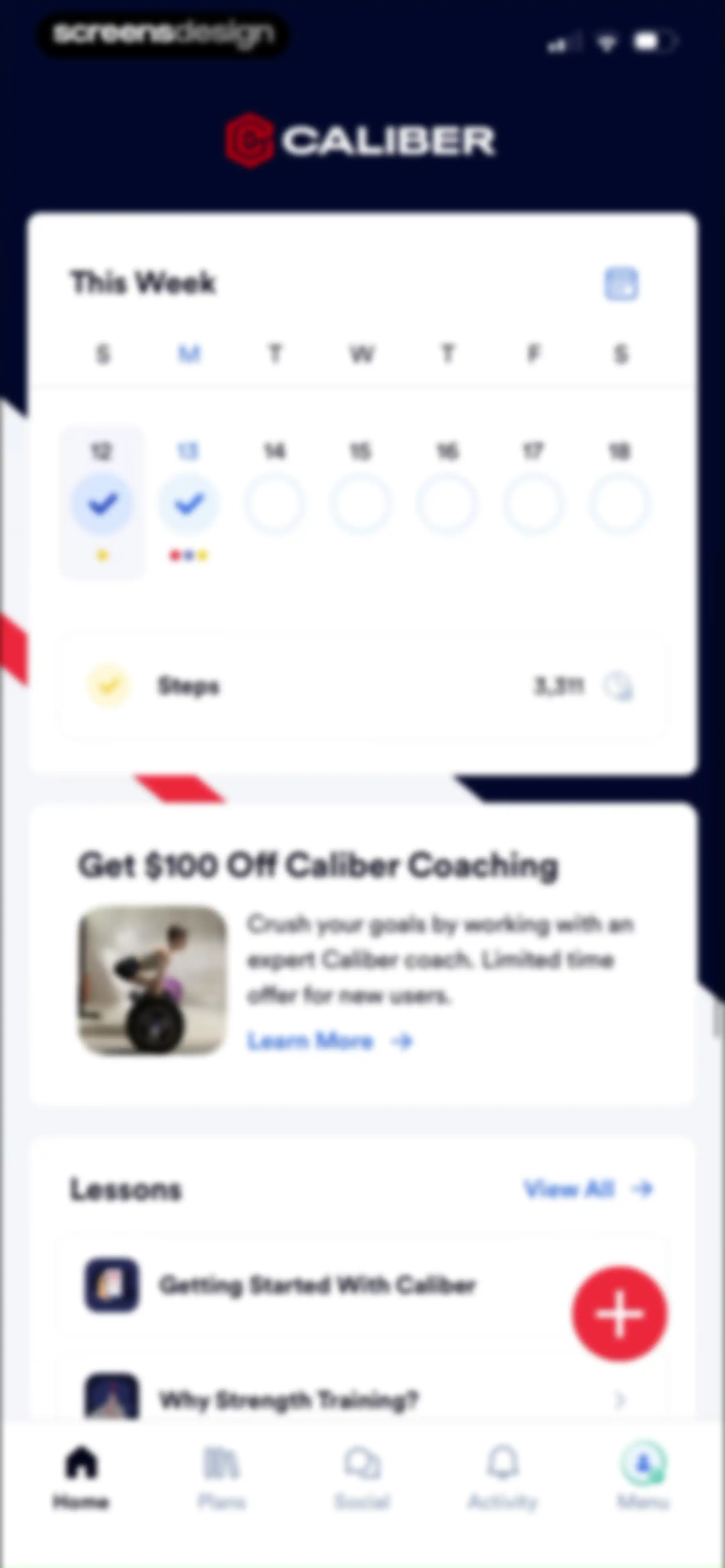 Caliber: Strength Training screen 86