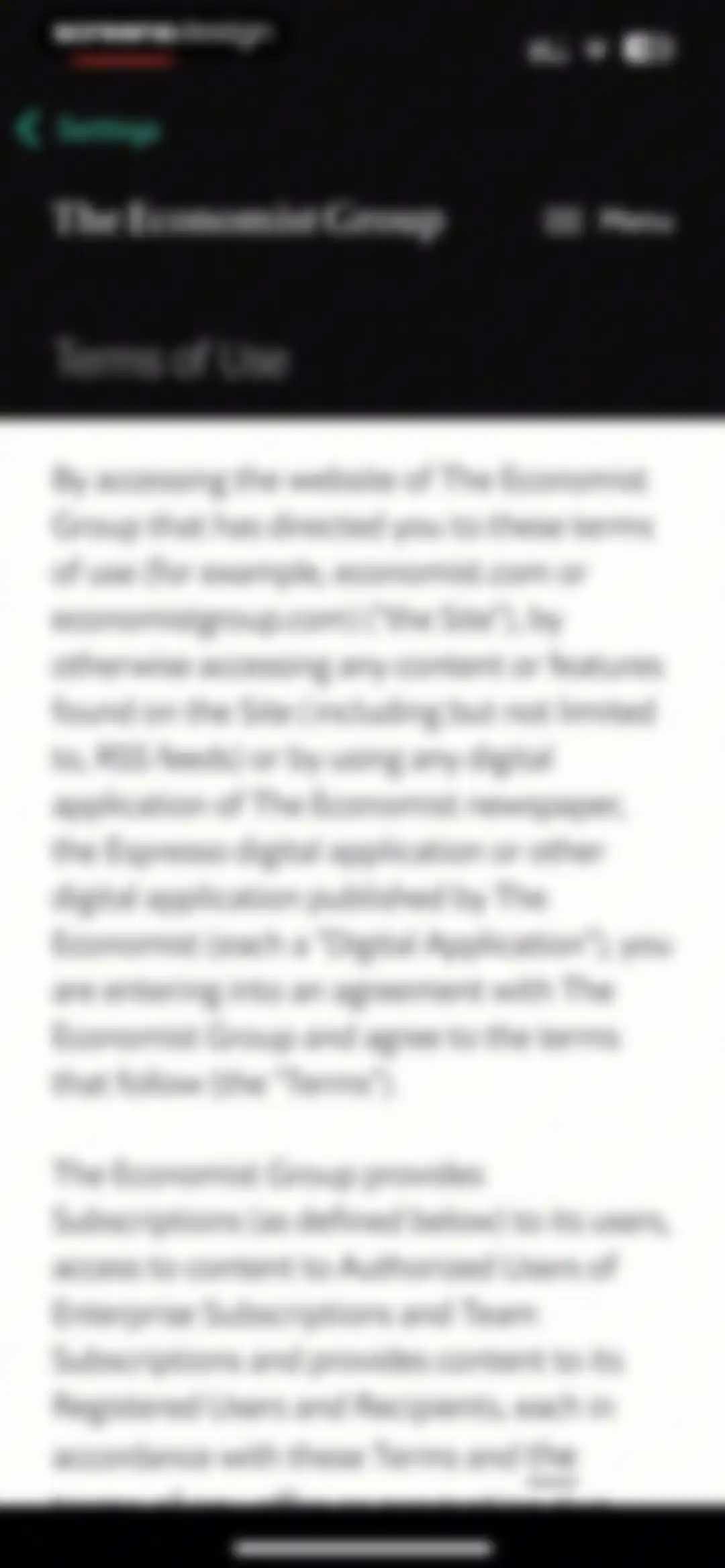 The Economist: News & Analysis screen 61