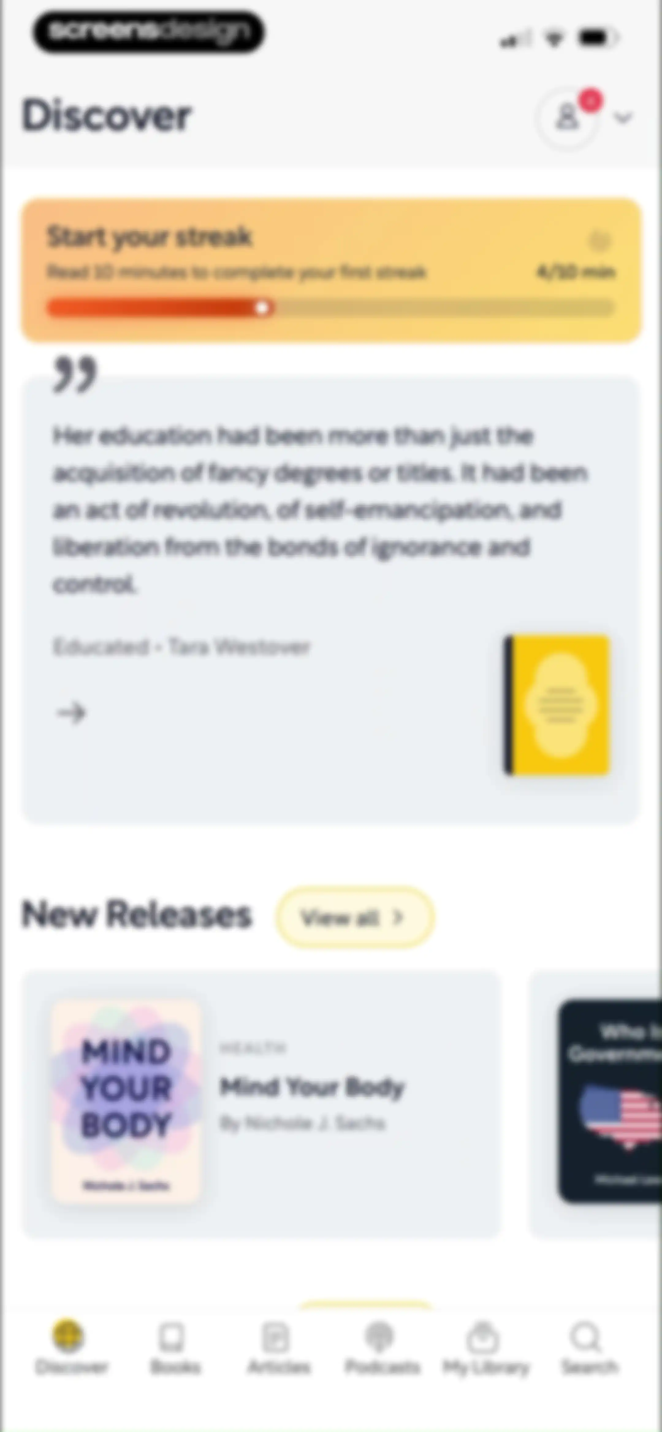 Shortform Daily Book Summaries screen 84