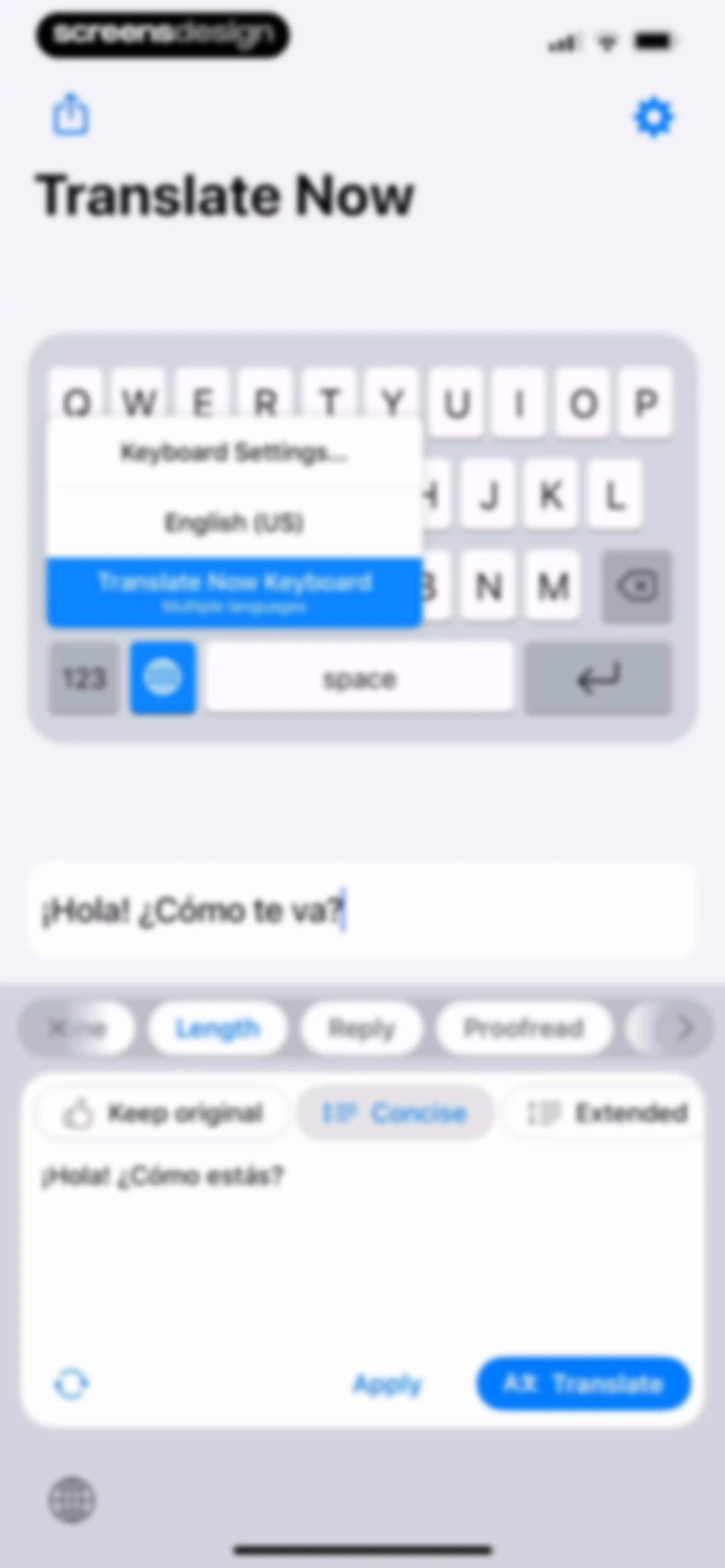 Translator Keyboard - Language screen 24