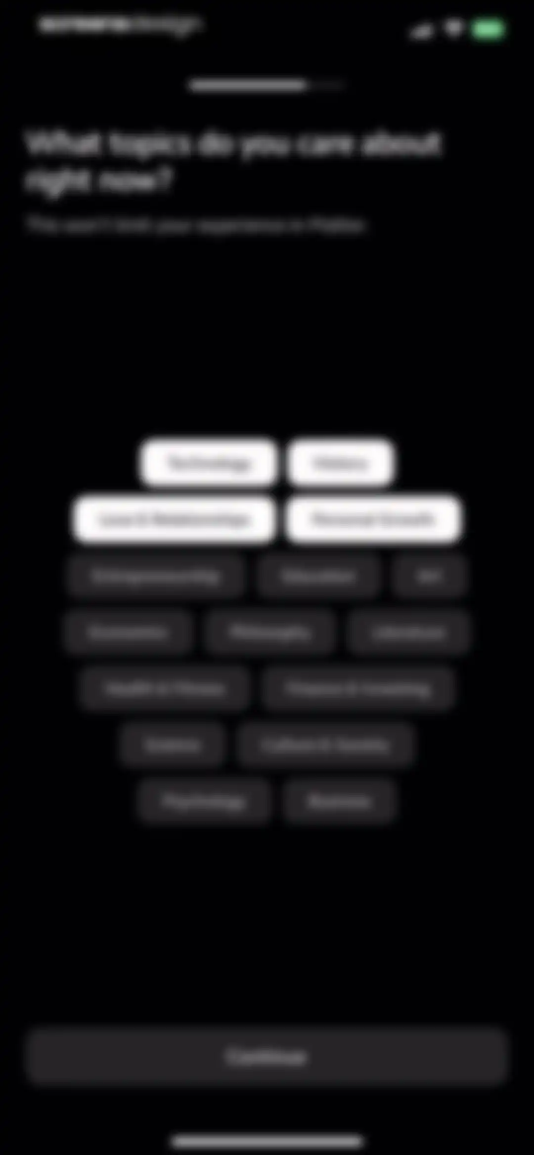 Matter: Reading App screen 17