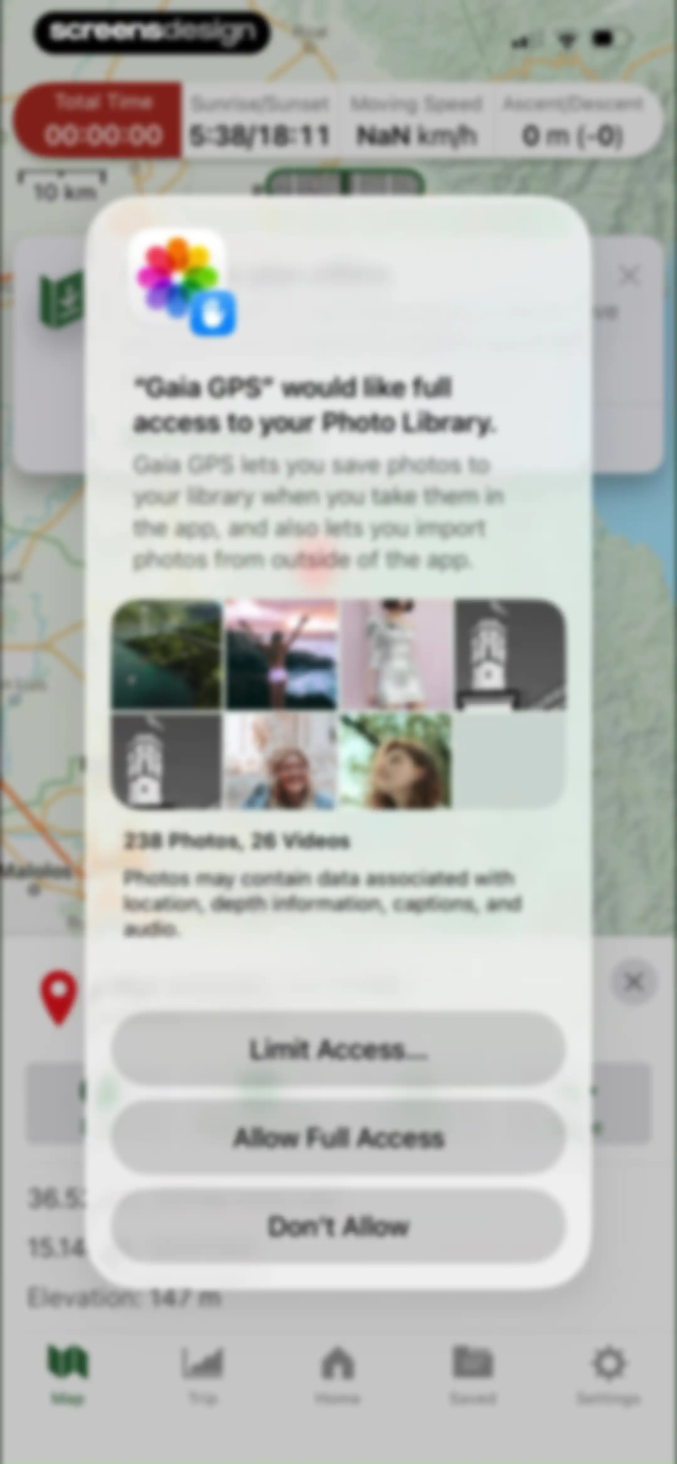 Gaia GPS: Mobile Trail Maps screen 32