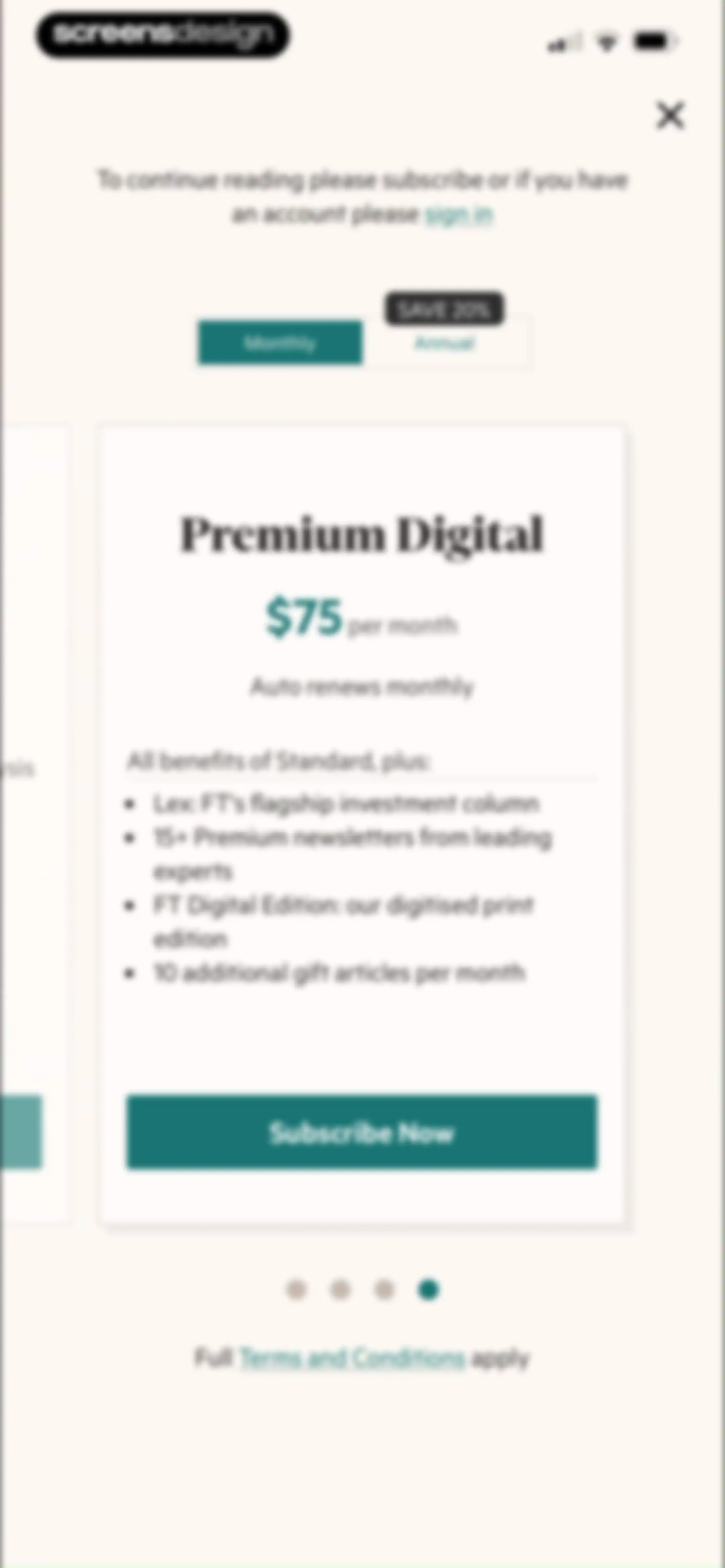 Financial Times: Business News screen 10