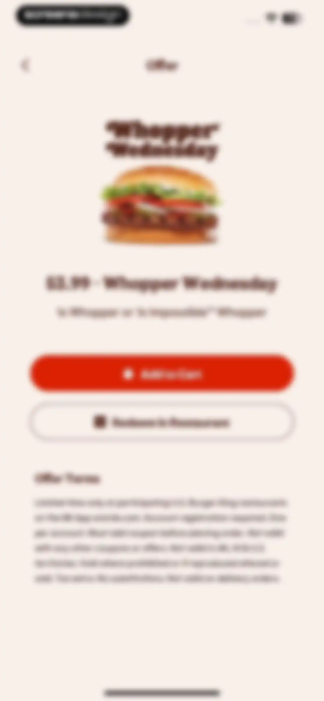 BURGER KING® App screen 59