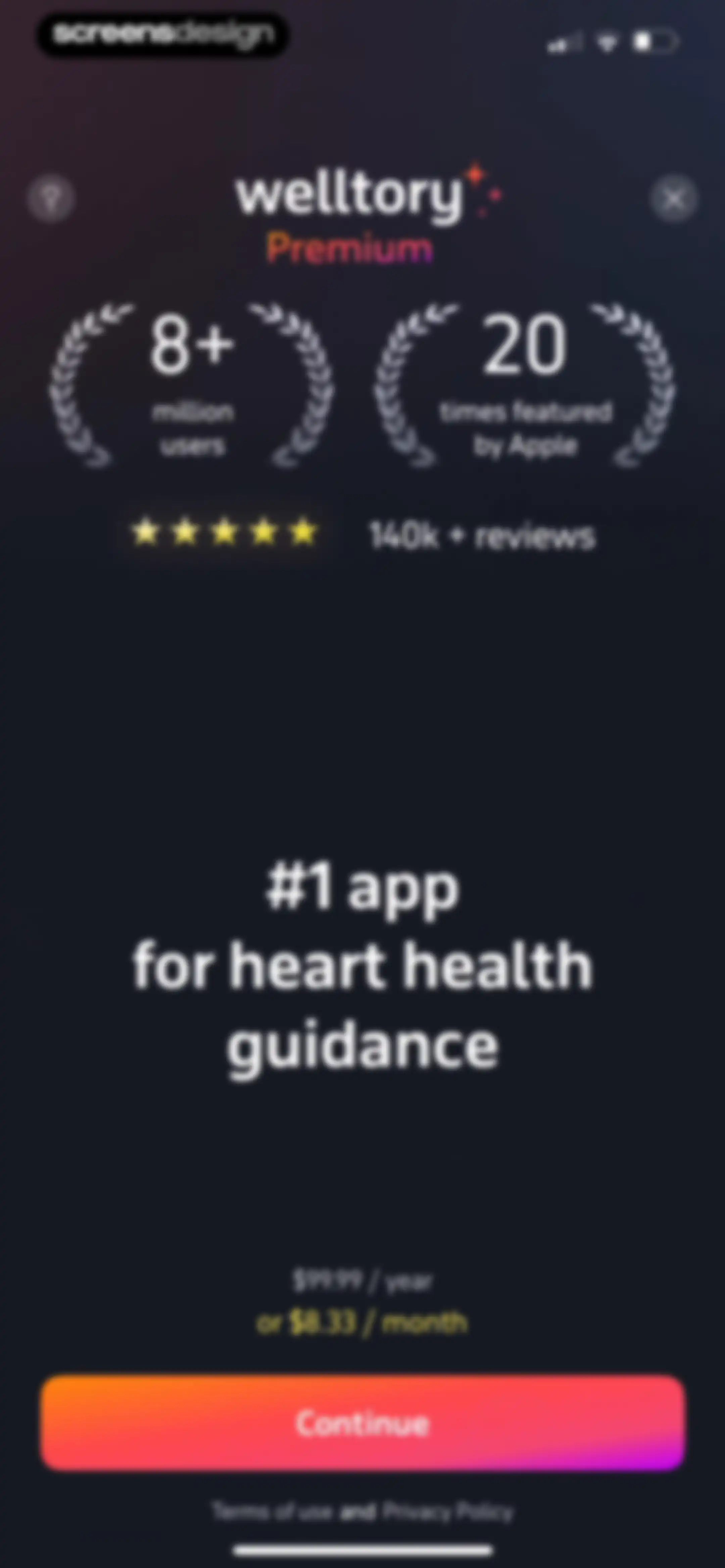 Welltory: Health, Heart Rate screen 122
