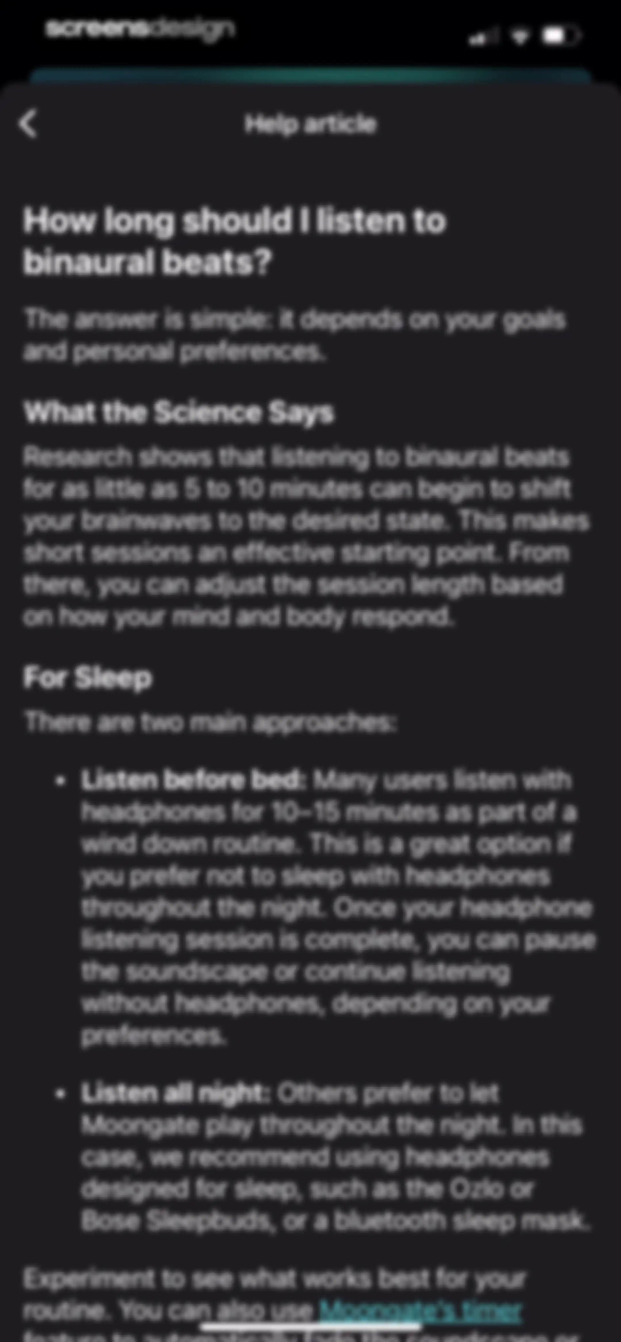 Moongate: Binaural Beats screen 109
