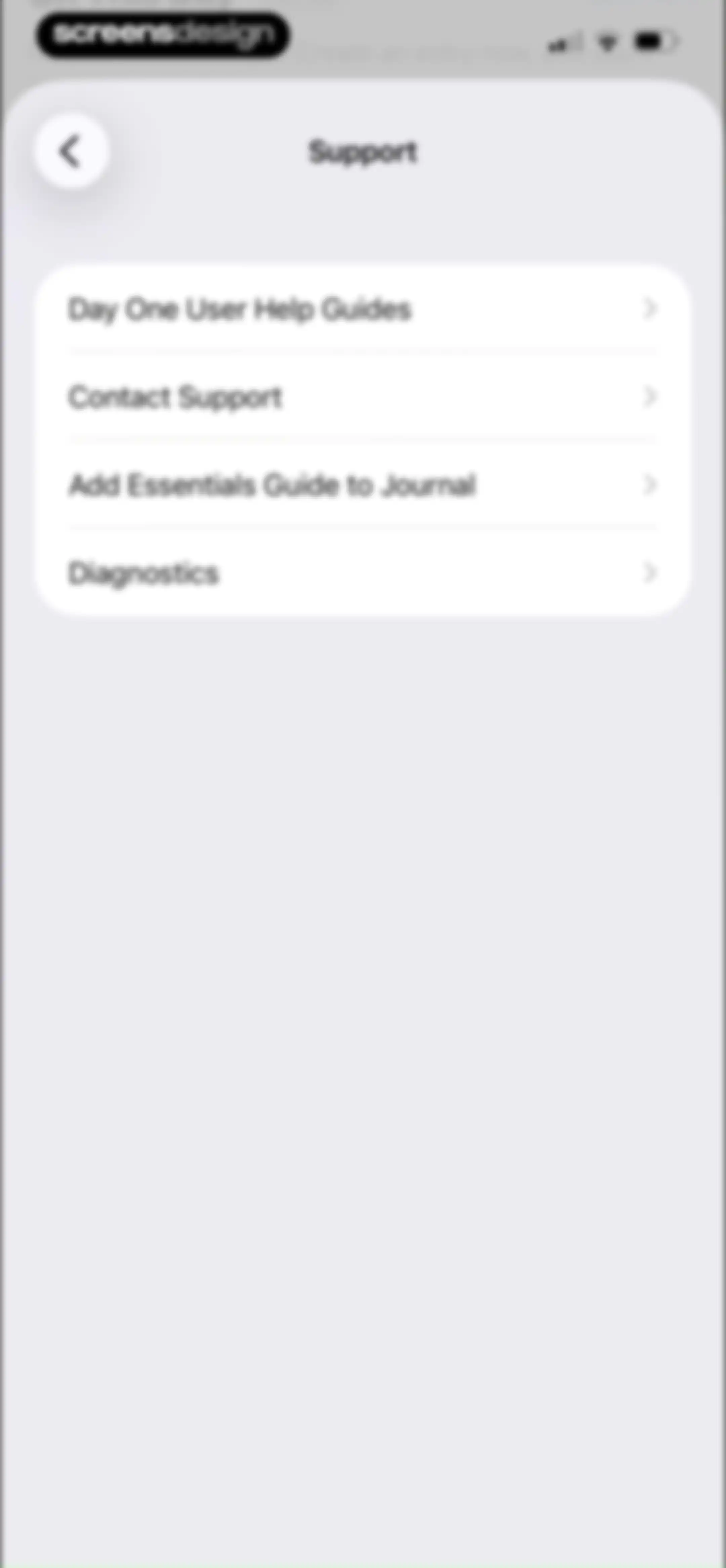 Day One: Daily Journal & Diary screen 159