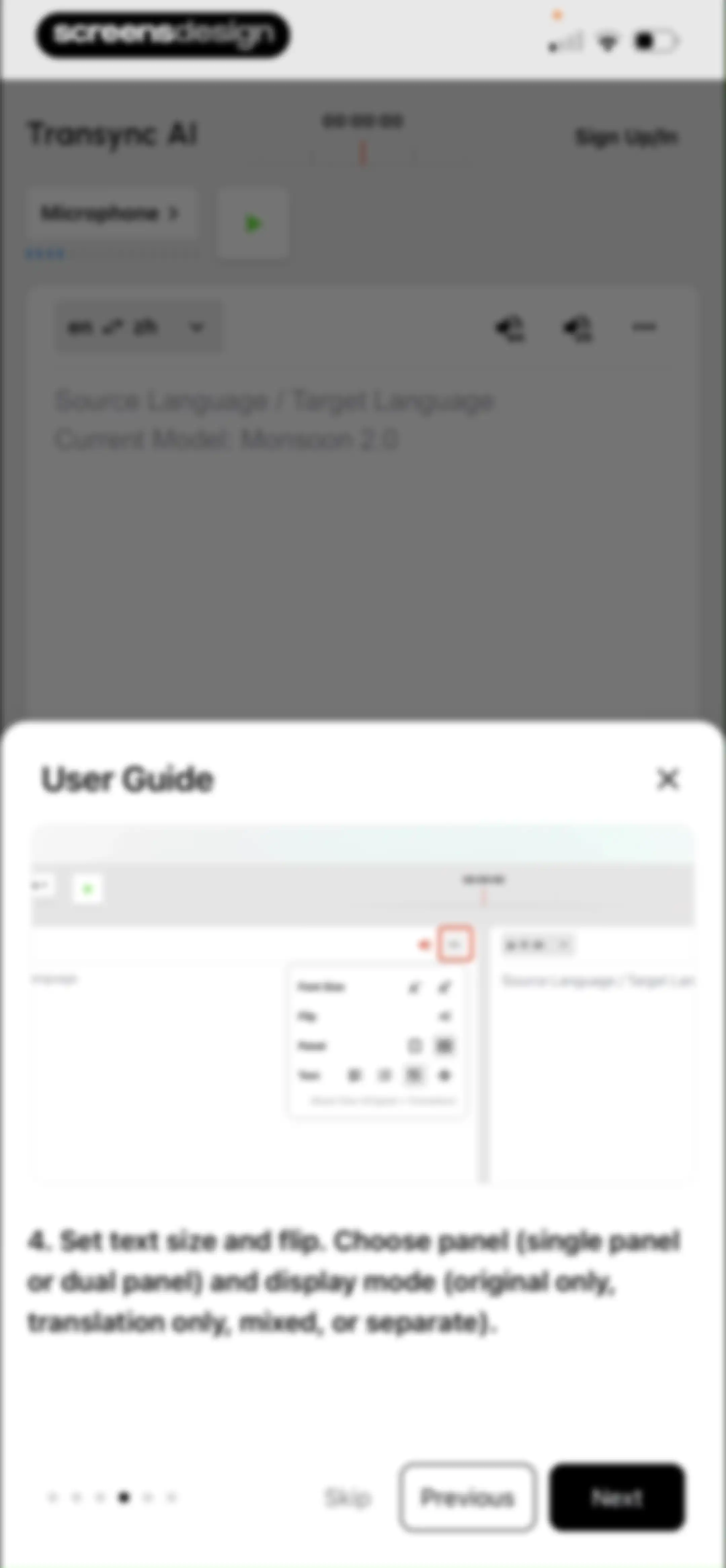 Transync AI - Translator screen 6