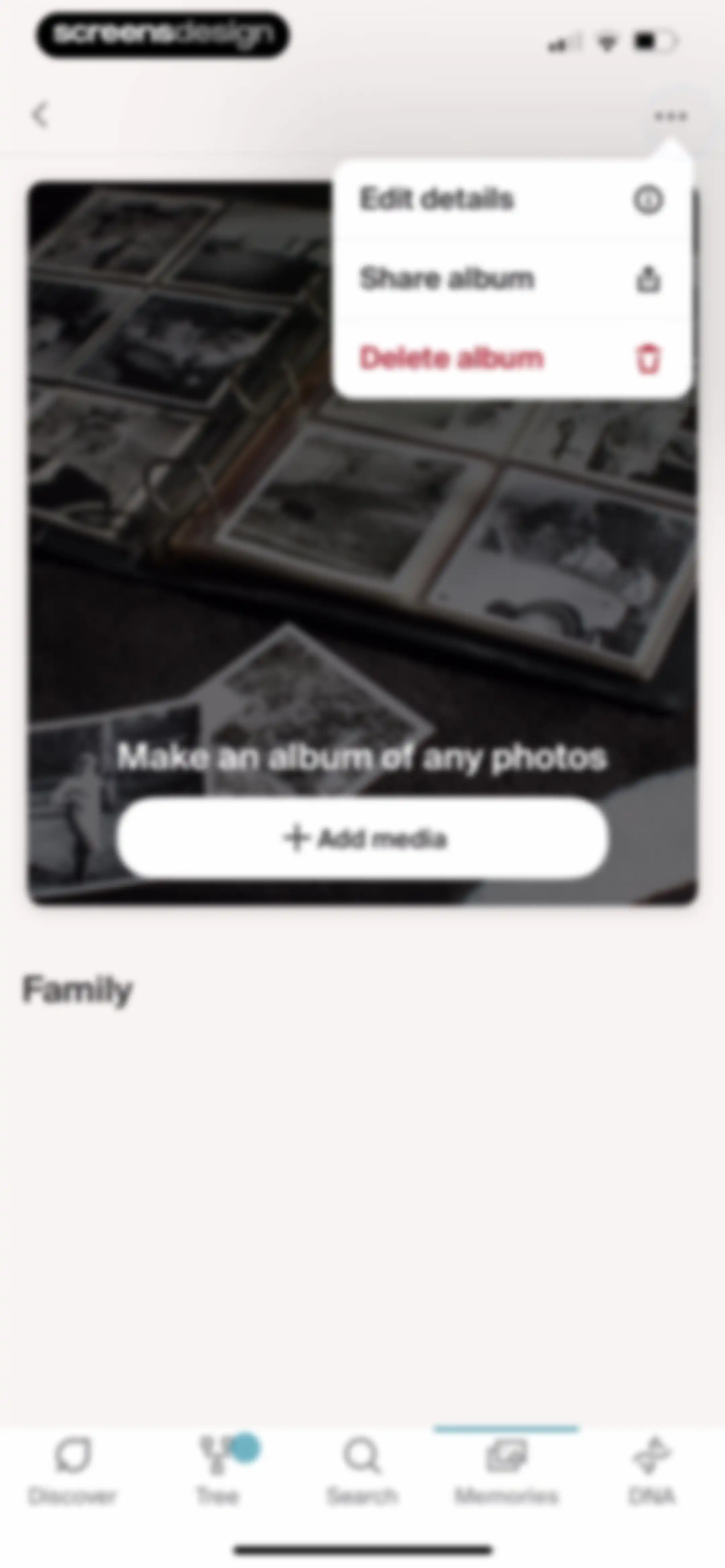 Ancestry: Family History & DNA screen 270