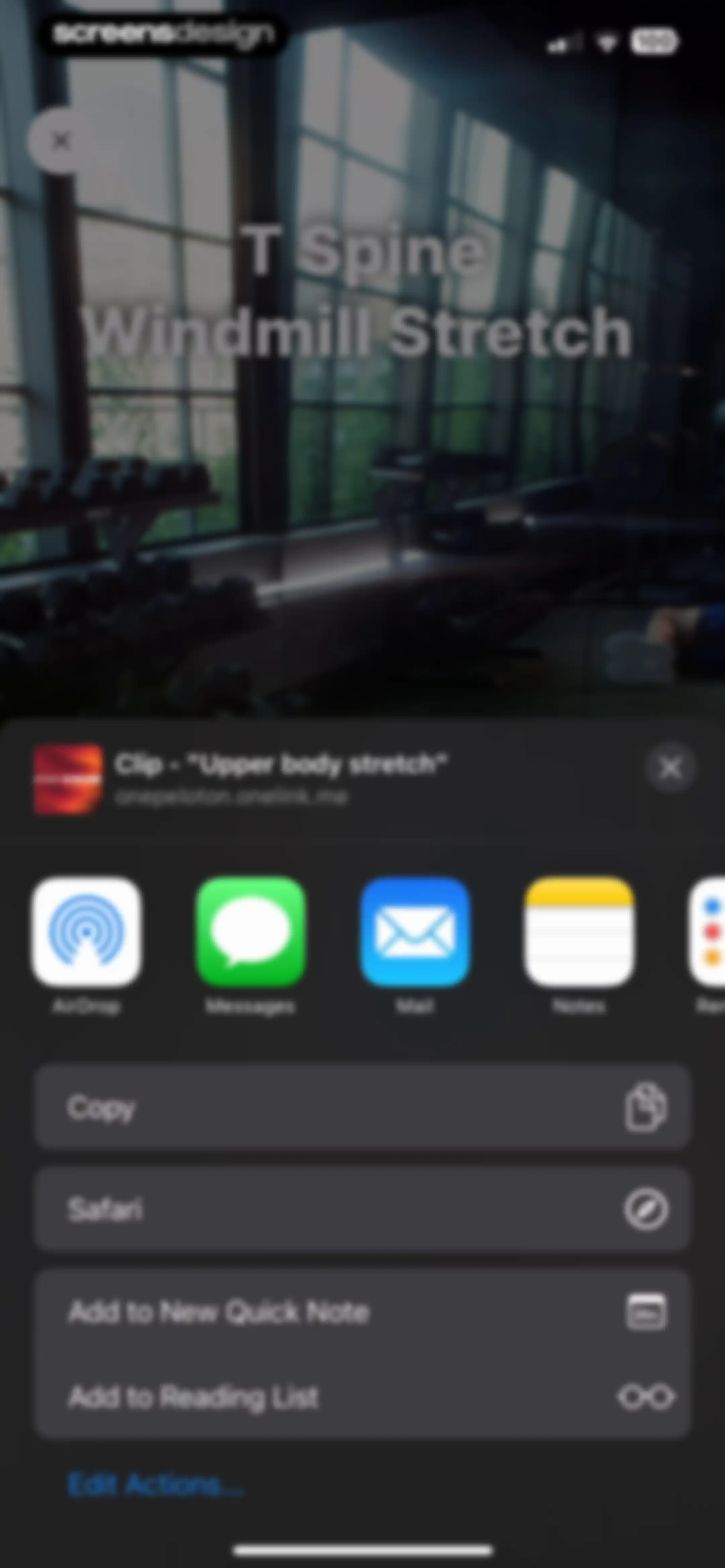 Peloton Strength+ screen 136