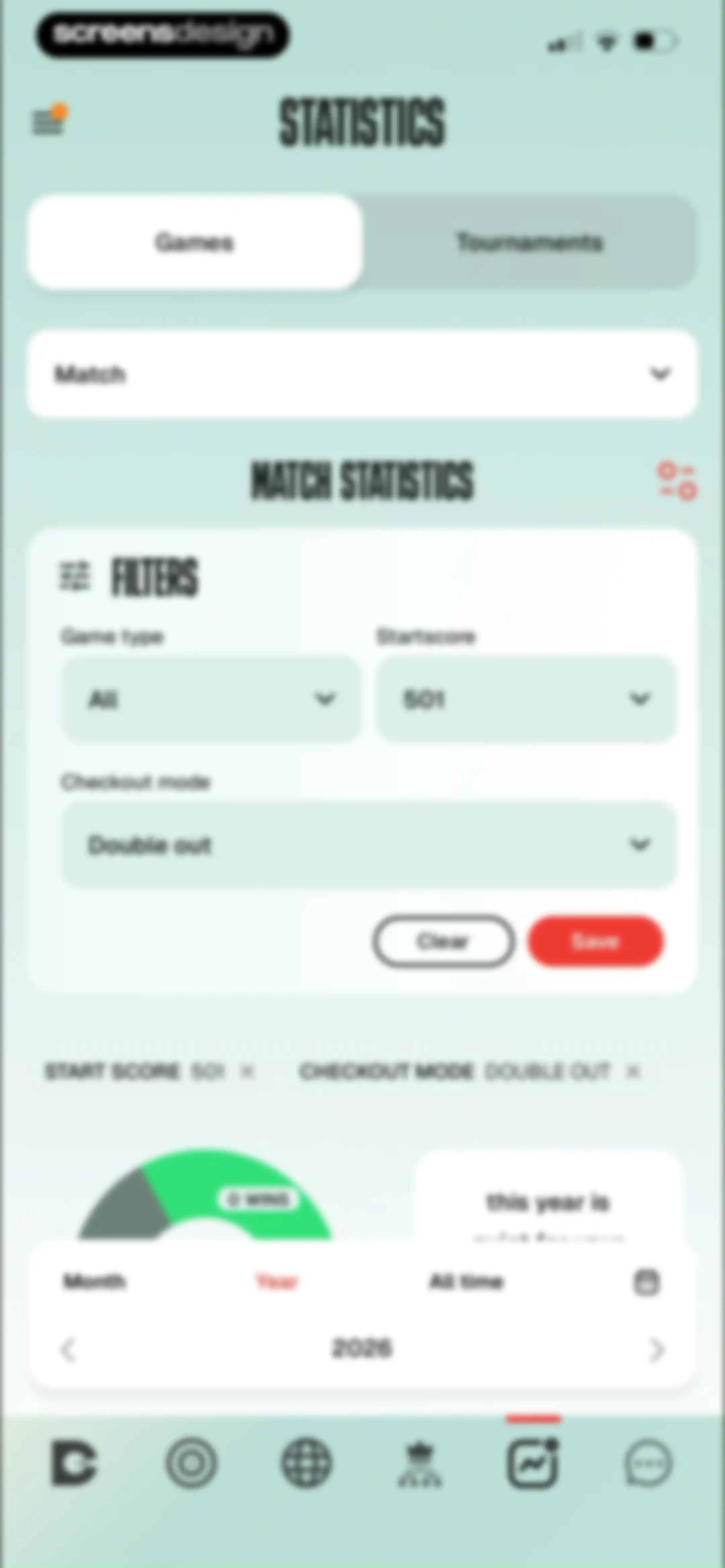 DartCounter screen 116