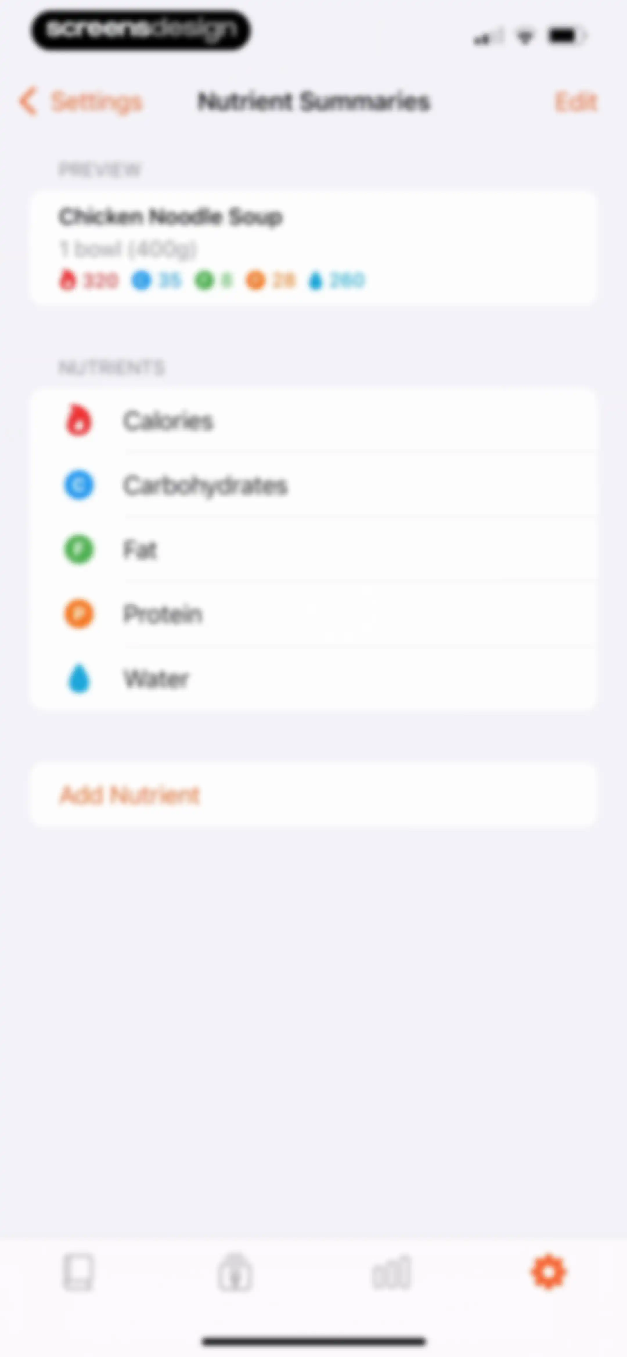 Nutrition Tracker: Foodnoms screen 184