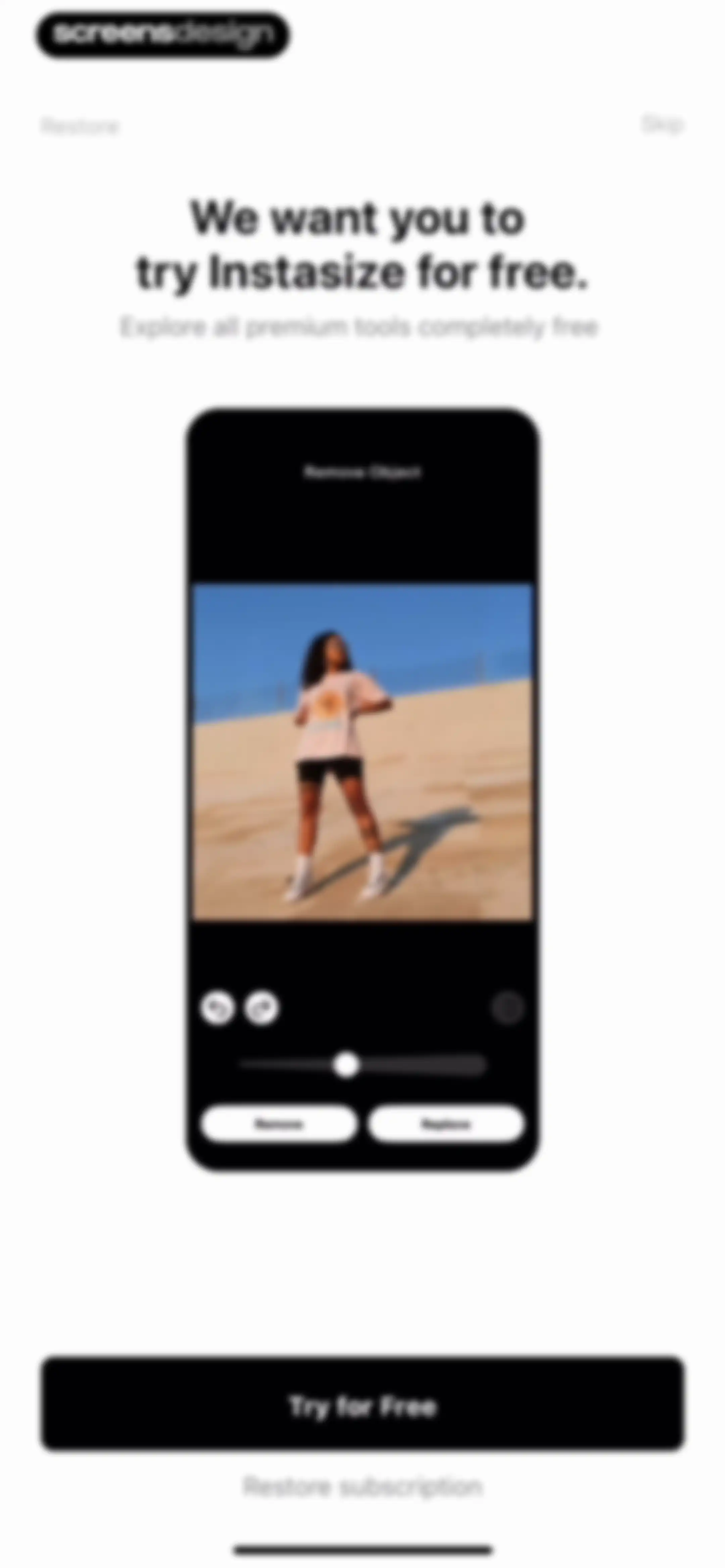 InstaSize: AI Photo Editor screen 3