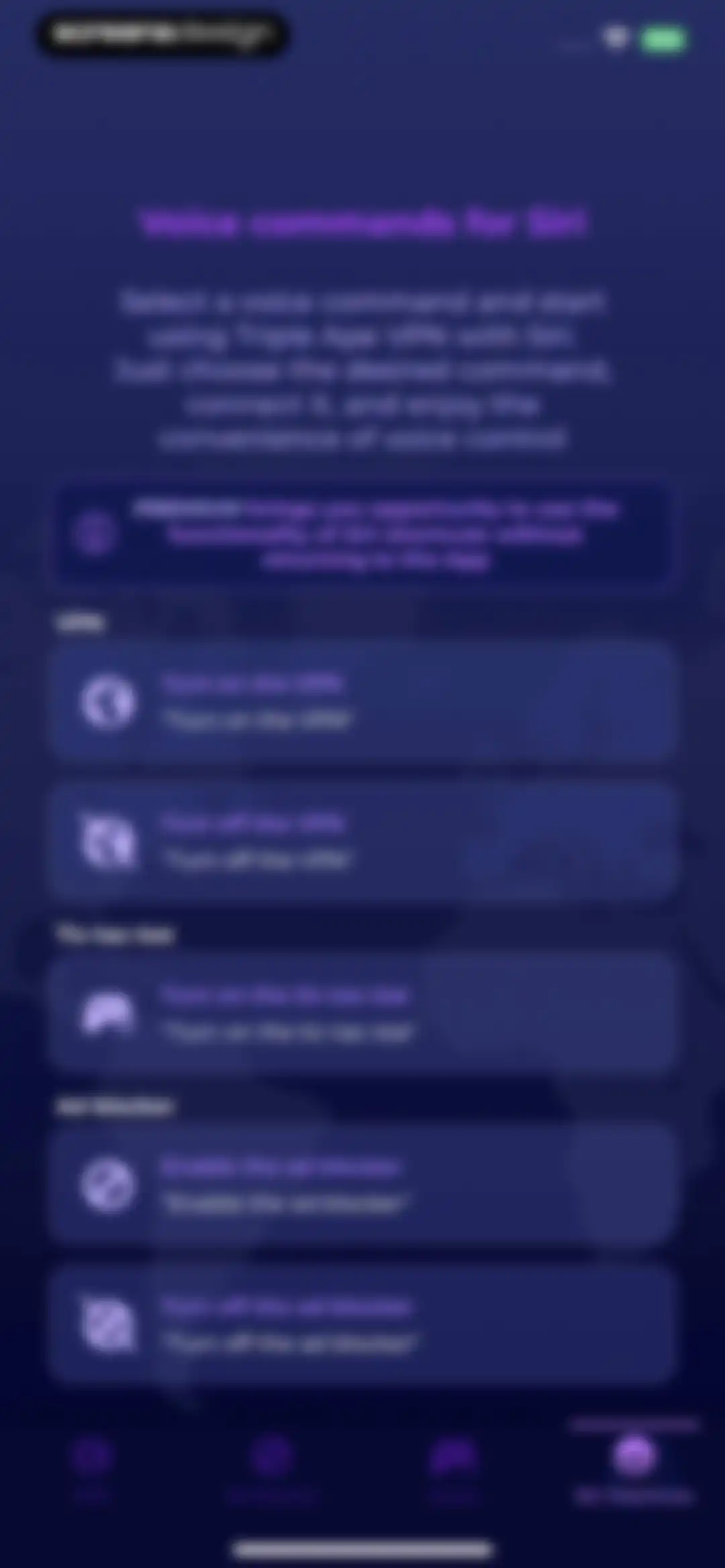 Triple Ape VPN screen 16