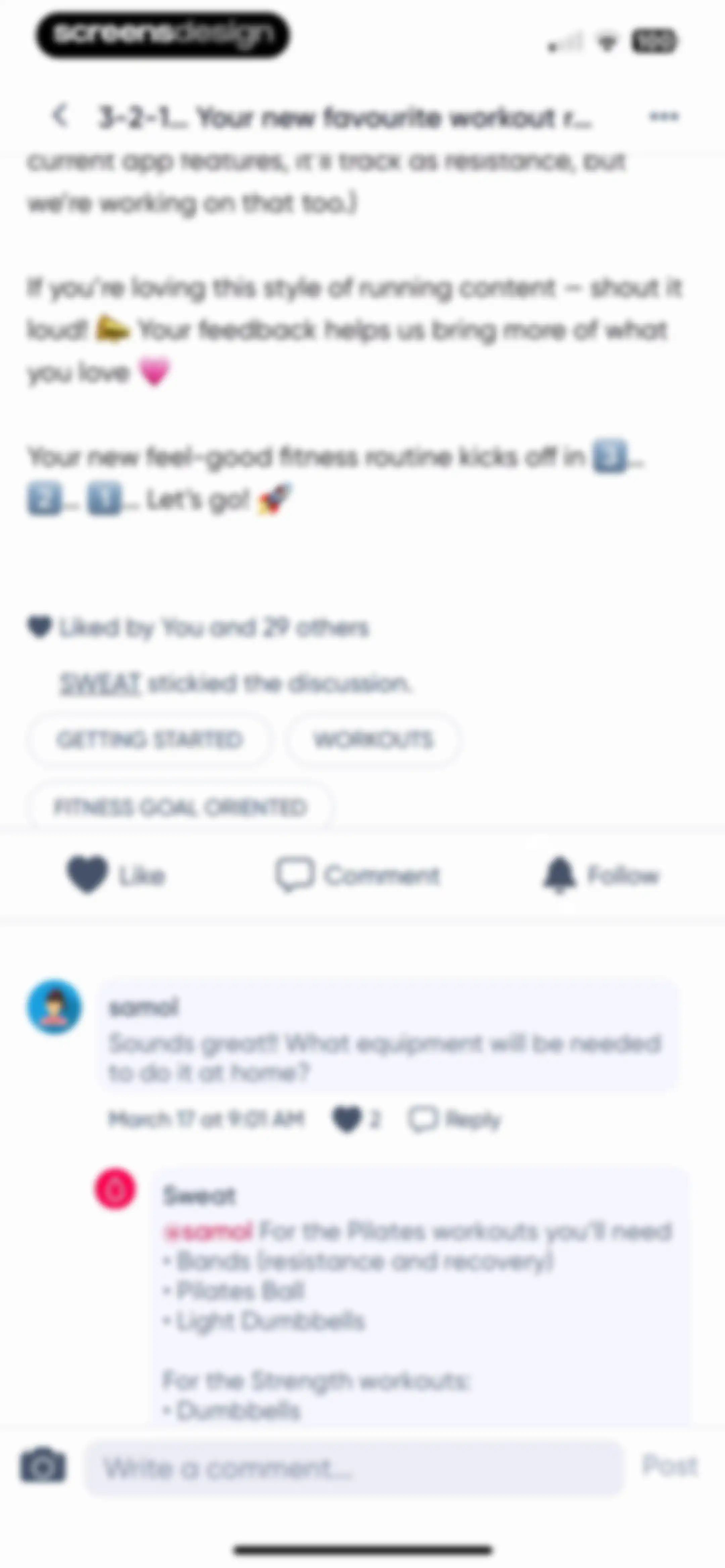 Sweat: Fitness App For Women screen 162